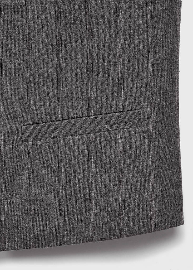 Suit waistcoat with buttons — Grey