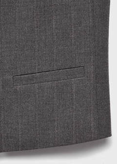 Suit waistcoat with buttons — Grey 6