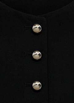 Suit waistcoat with buttons — Black 8