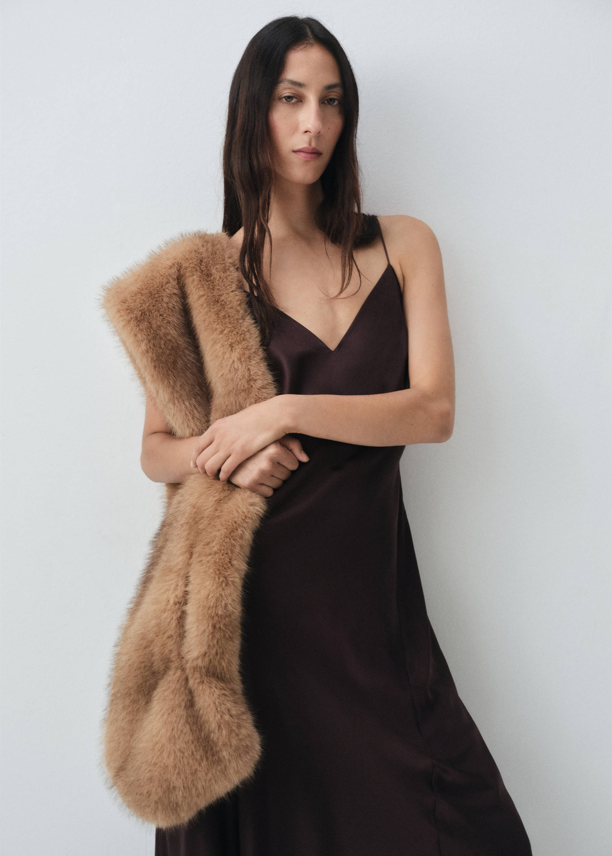 Silk satin dress - Medium plane