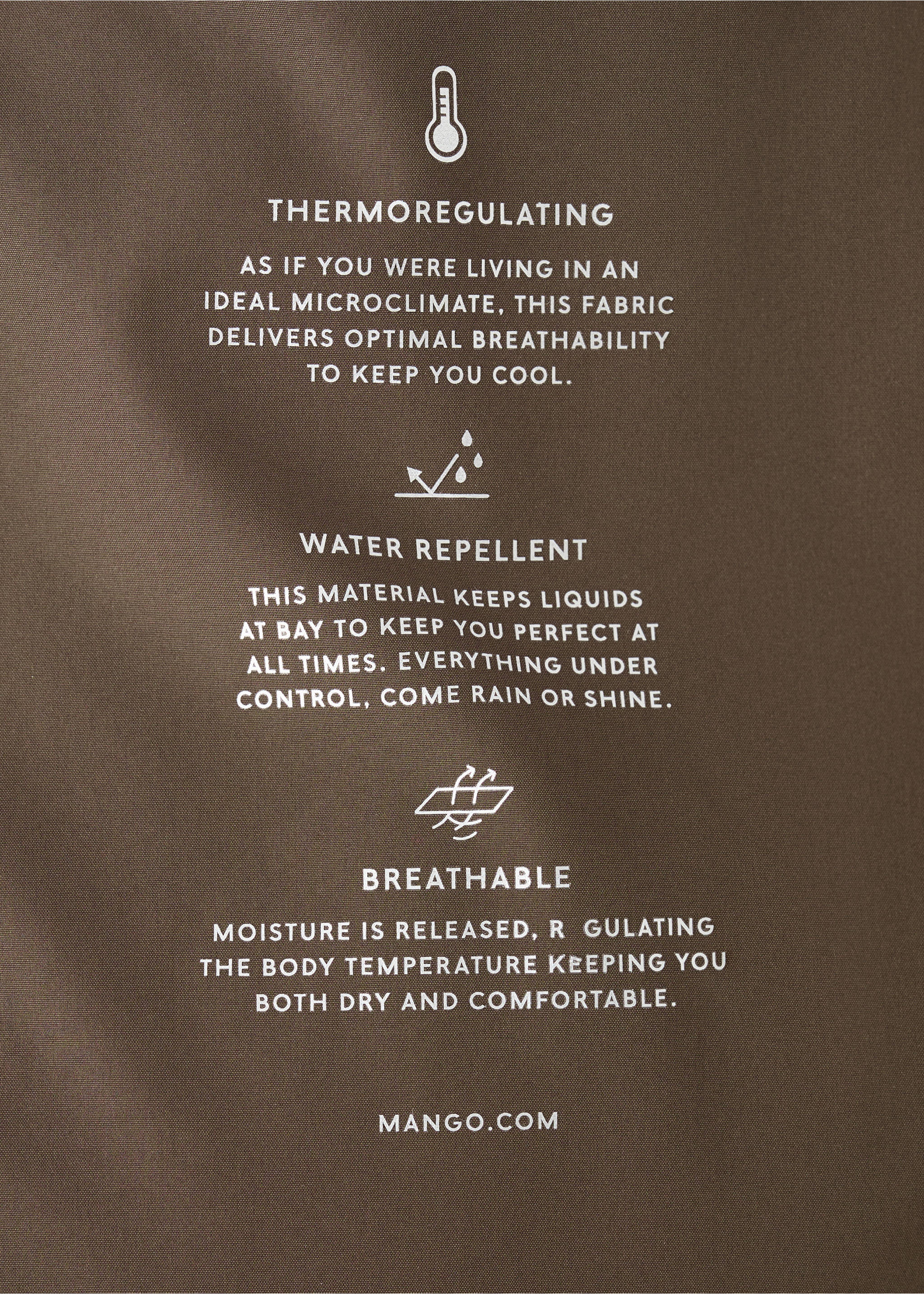 Padded anorak with faux-fur hood - Details of the article 0, Brown. Ref: 17086353-00.