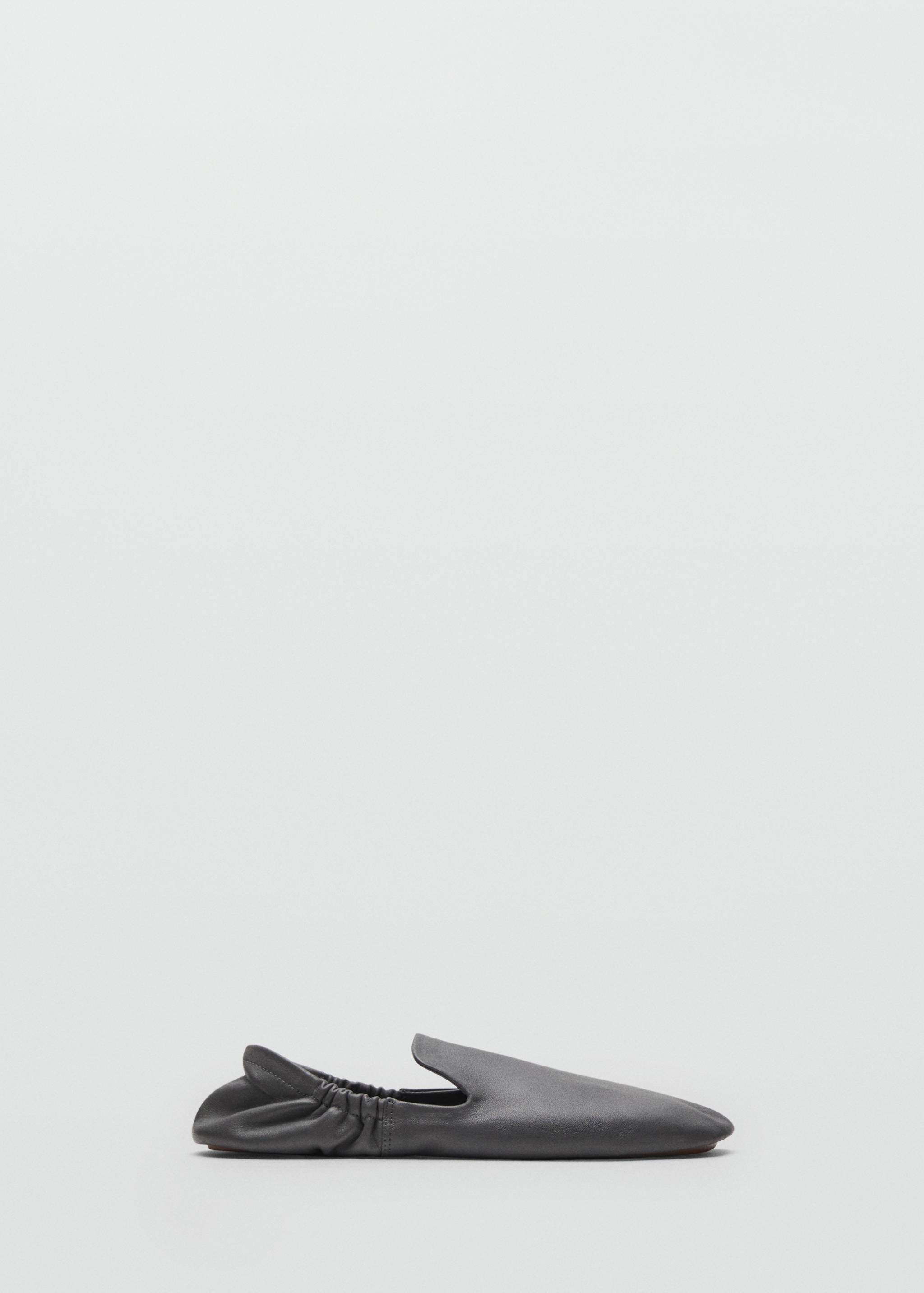 Gathered leather shoes - Article without model