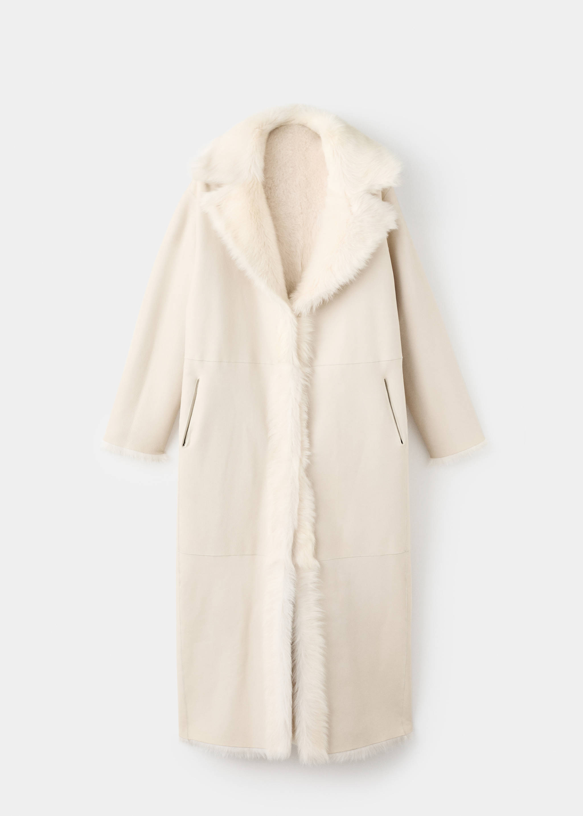 100%毛皮双面大衣 - null