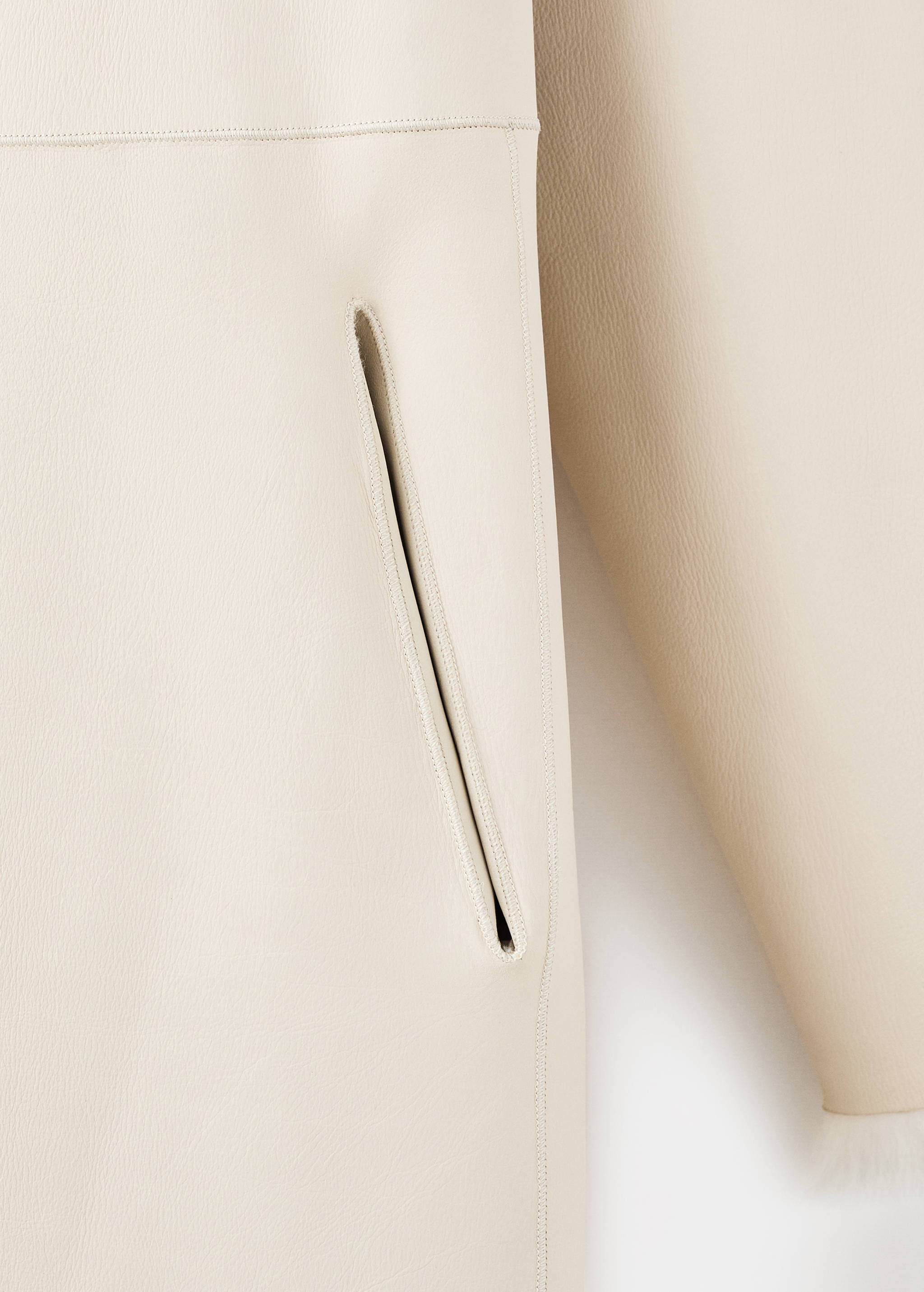 100%毛皮双面大衣 - null