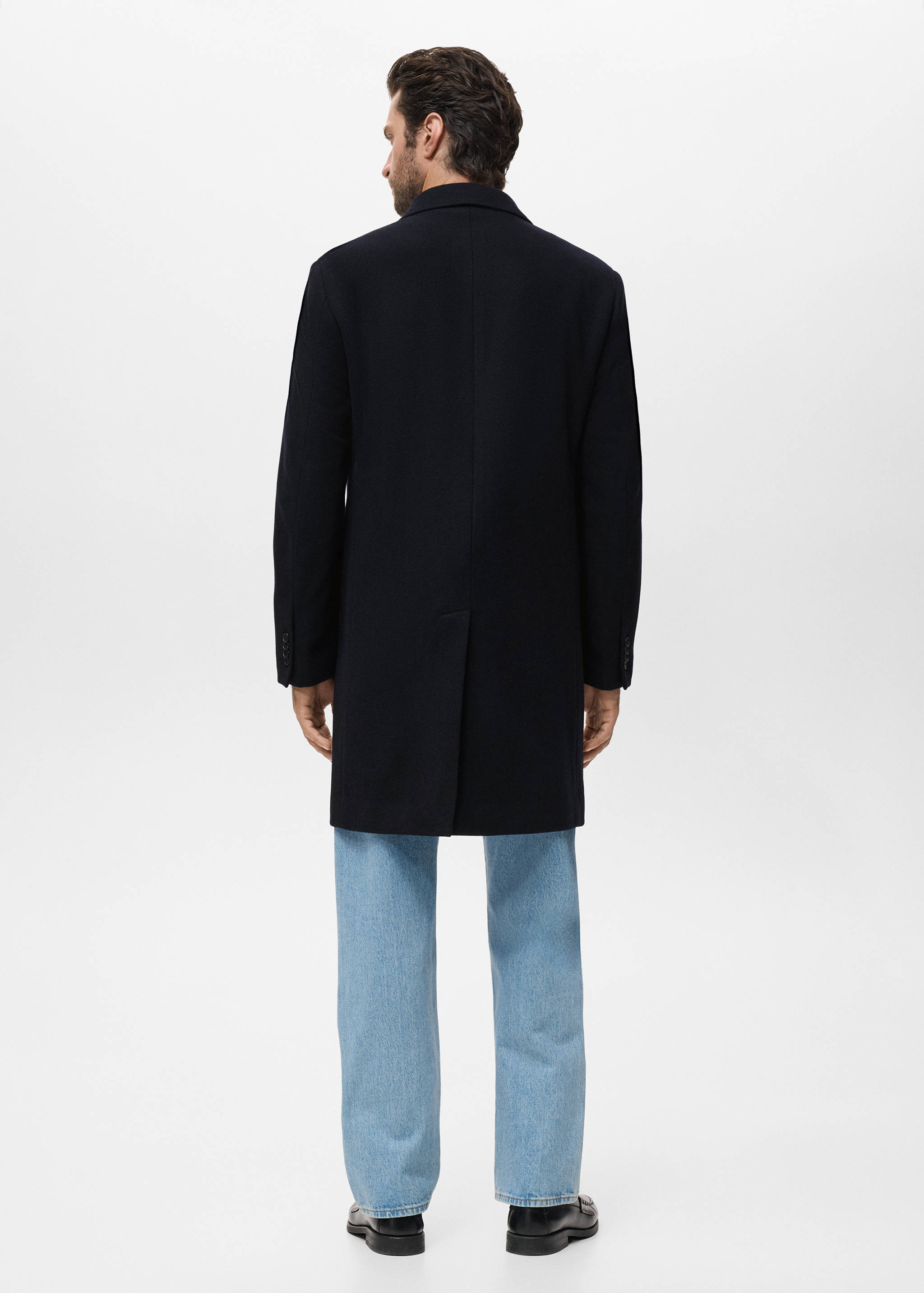 Long wool coat - Reverse of the article