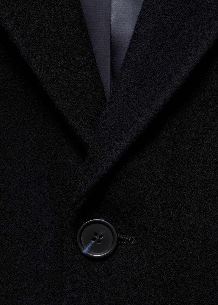 Long wool coat — Navy