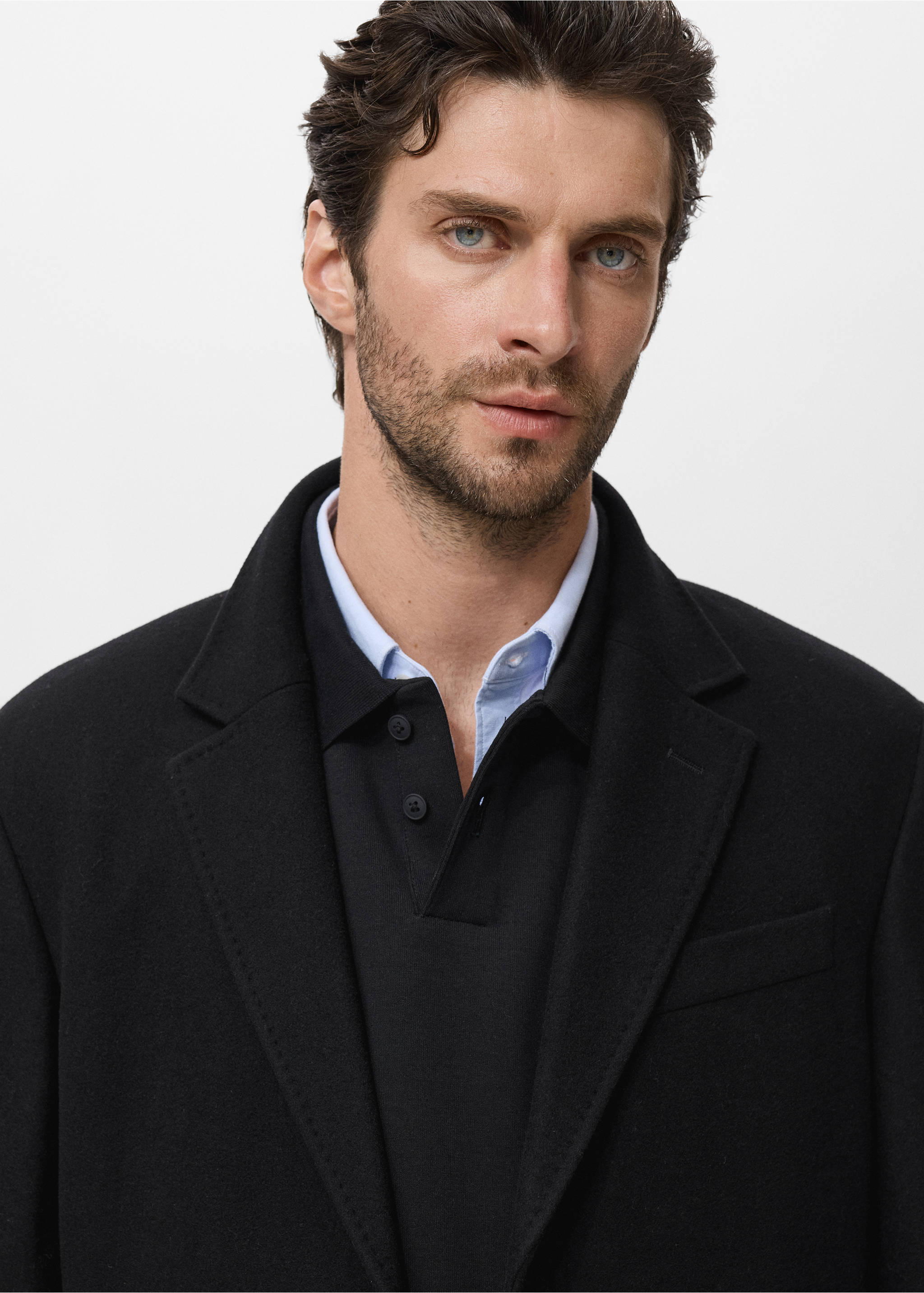 Uzun yün kaban - Ürün detayı 1, Siyah. Ref: 17086720-00.