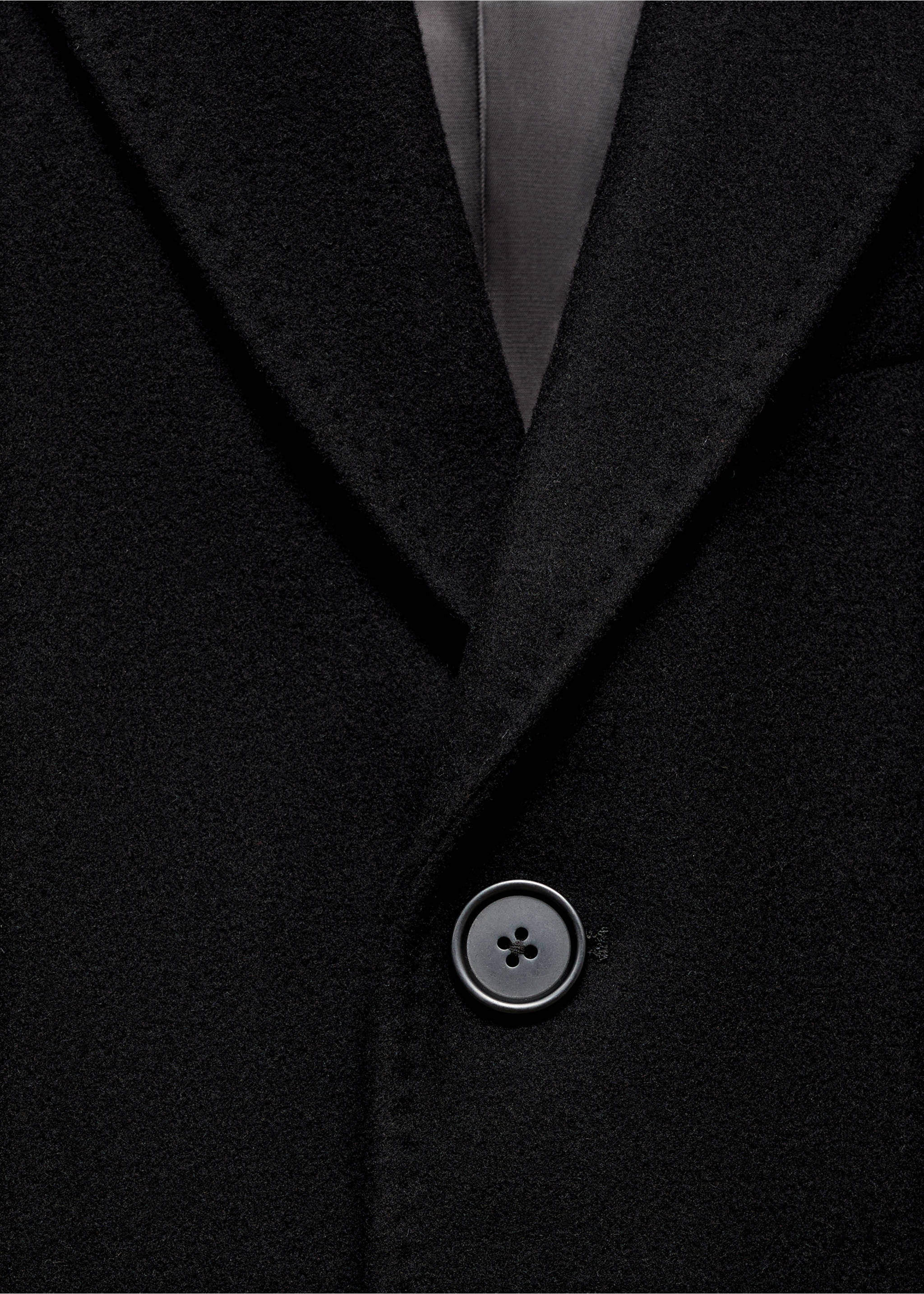 Uzun yün kaban - Ürün detayı 8, Siyah. Ref: 17086720-00.