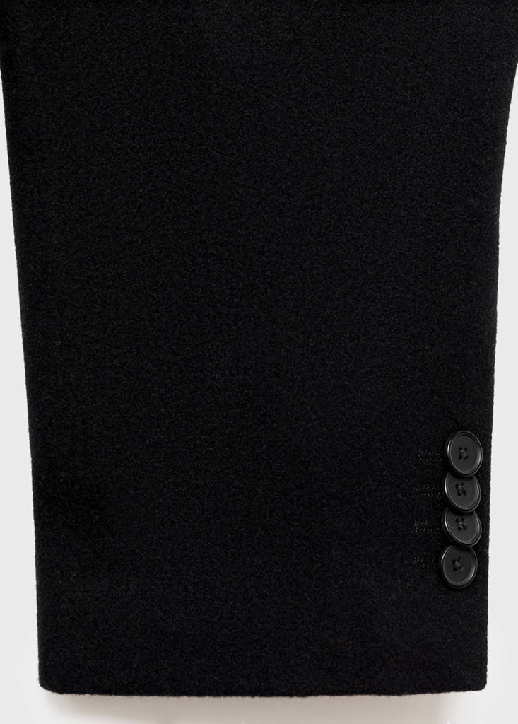 Long wool coat — Black
