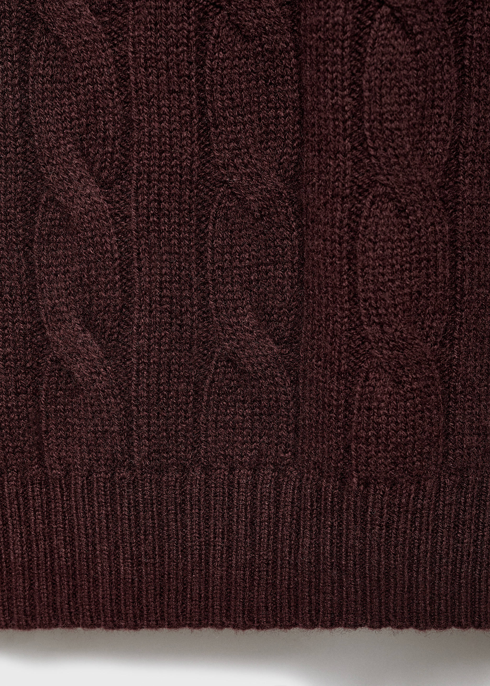 100% wool braided sweater - Details of the article 0