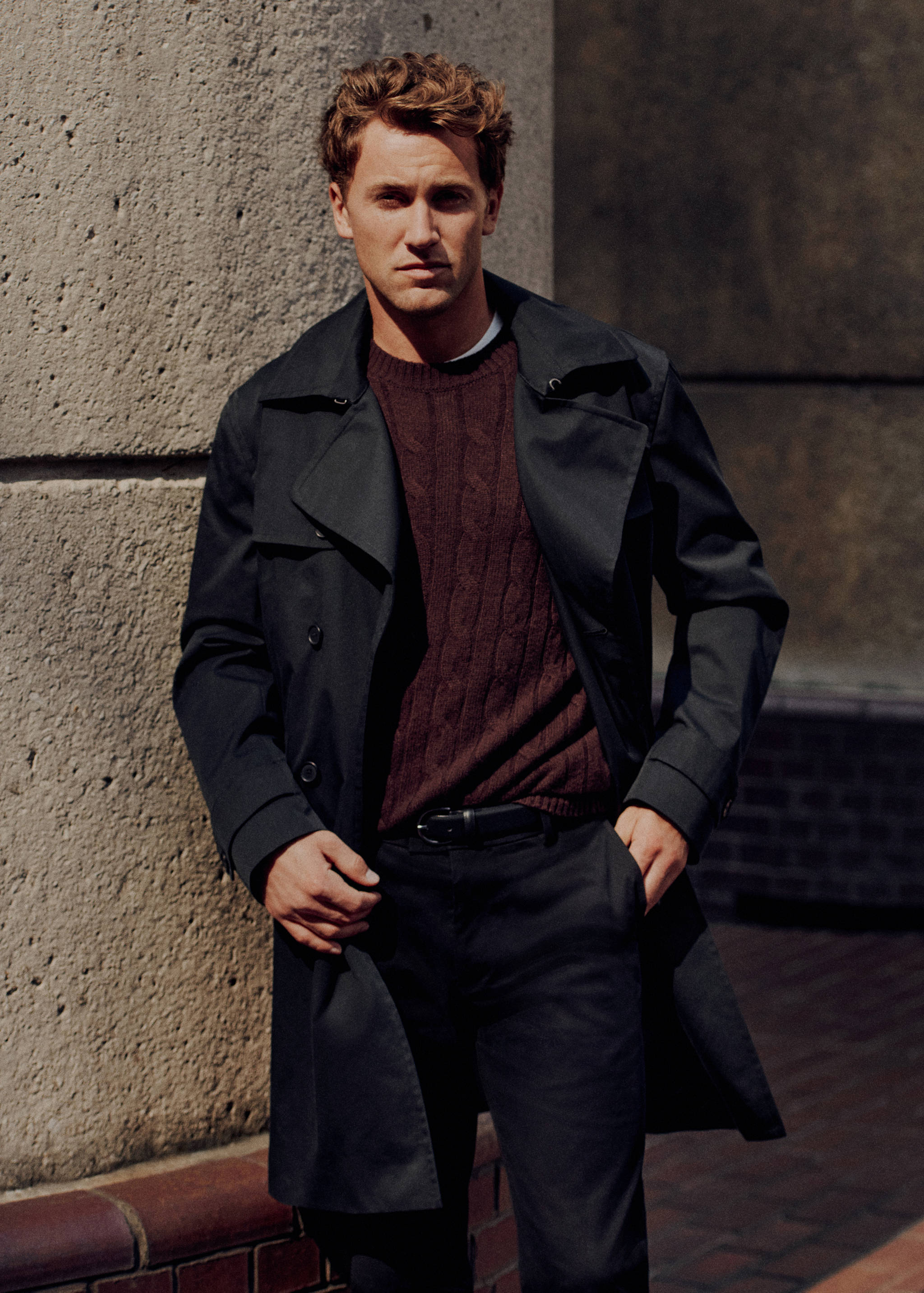 100% wool braided sweater - Details of the article 3