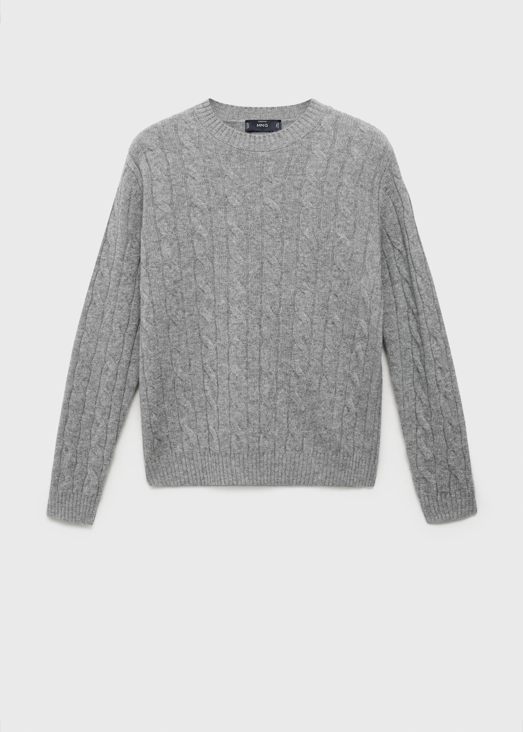 100% wool braided sweater - Article without model