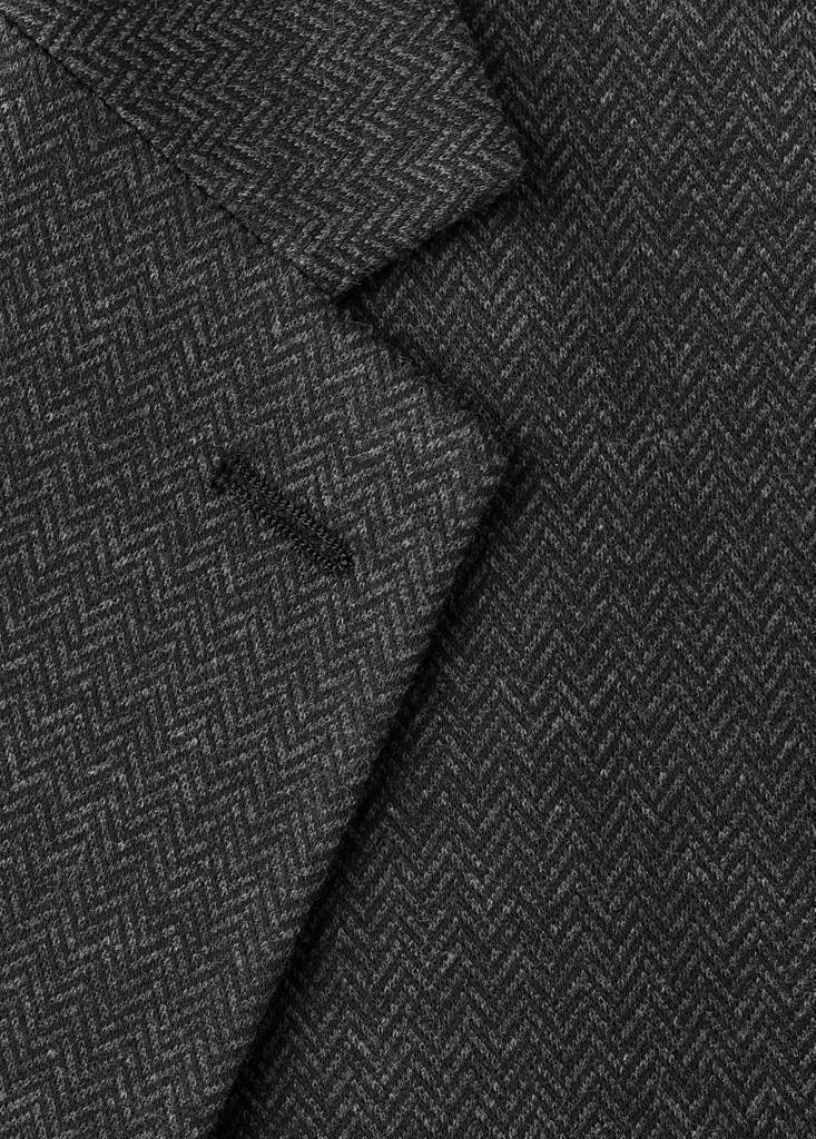 Slim fit microstructure blazer — Grey