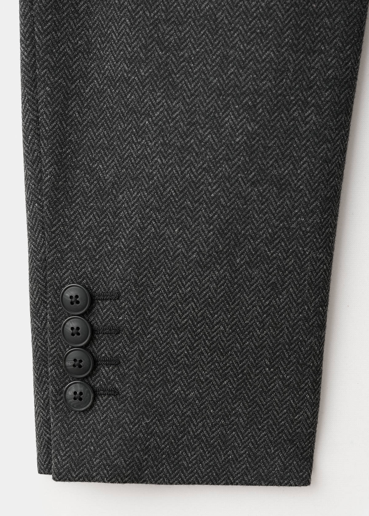 Slim fit microstructure blazer — Grey