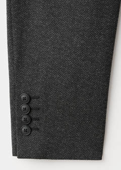 Slim fit microstructure blazer — Grey 8