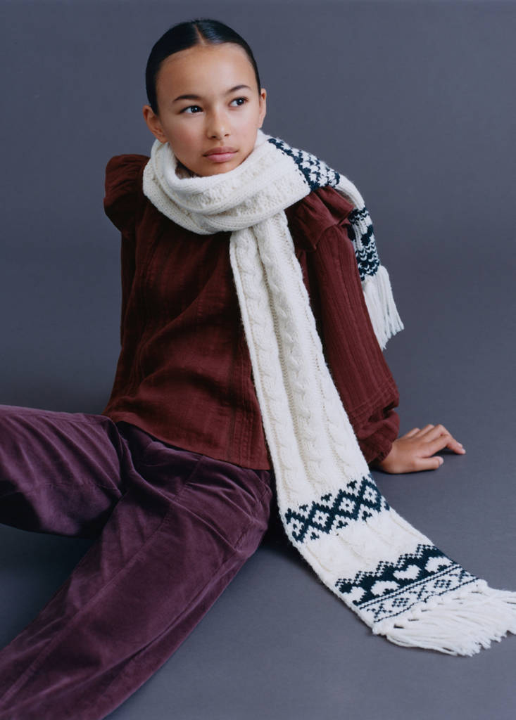 Straight-leg corduroy trousers — Burgundy