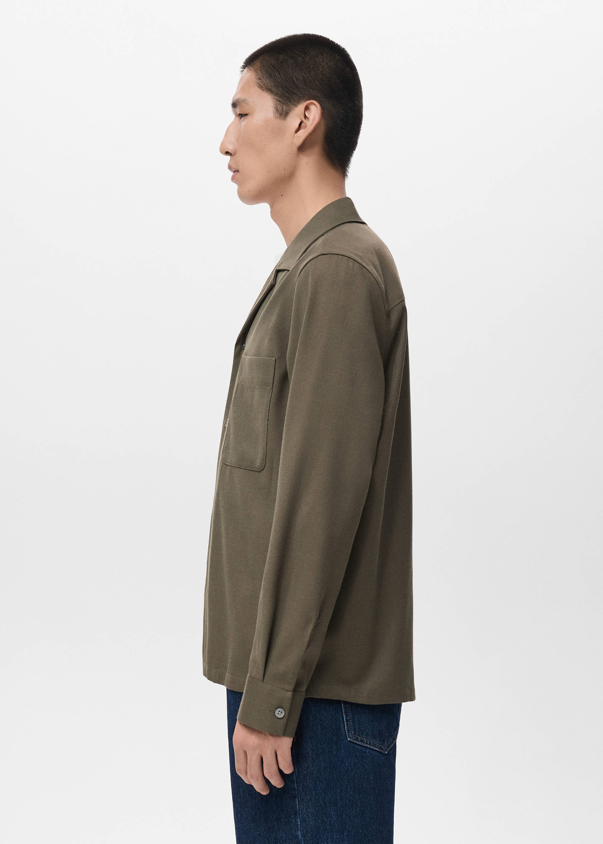 Regular-fit overshirt with pocket - Details of the article 2