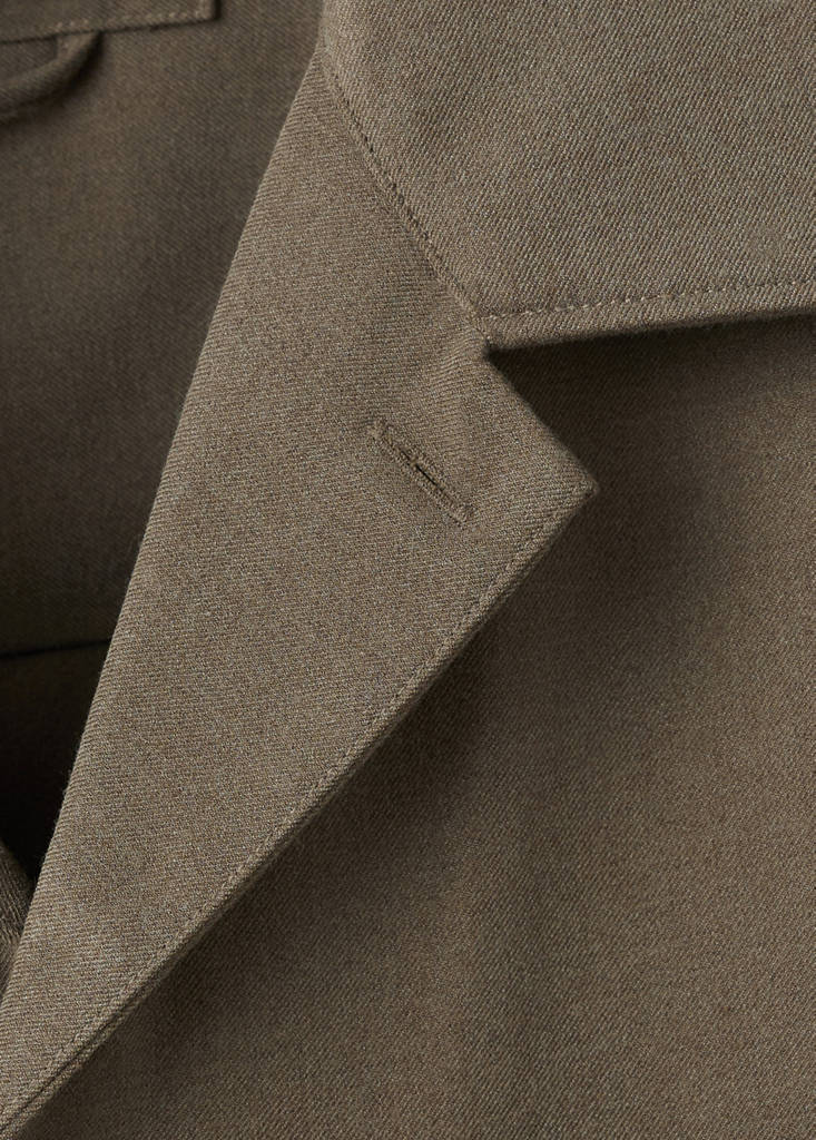 Regular-fit overshirt with pocket — Khaki