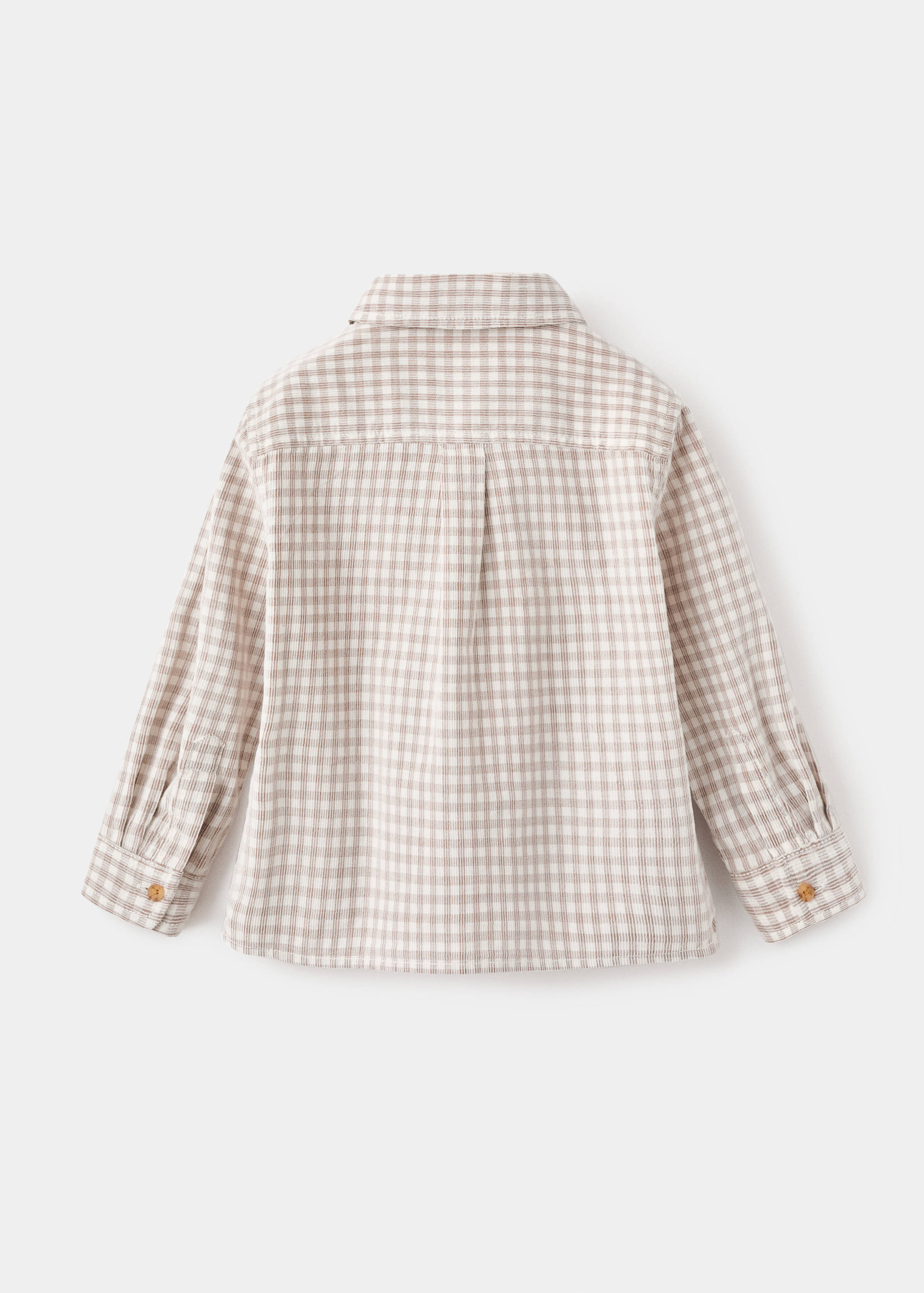 Cotton checked shirt - Reverse of the article
