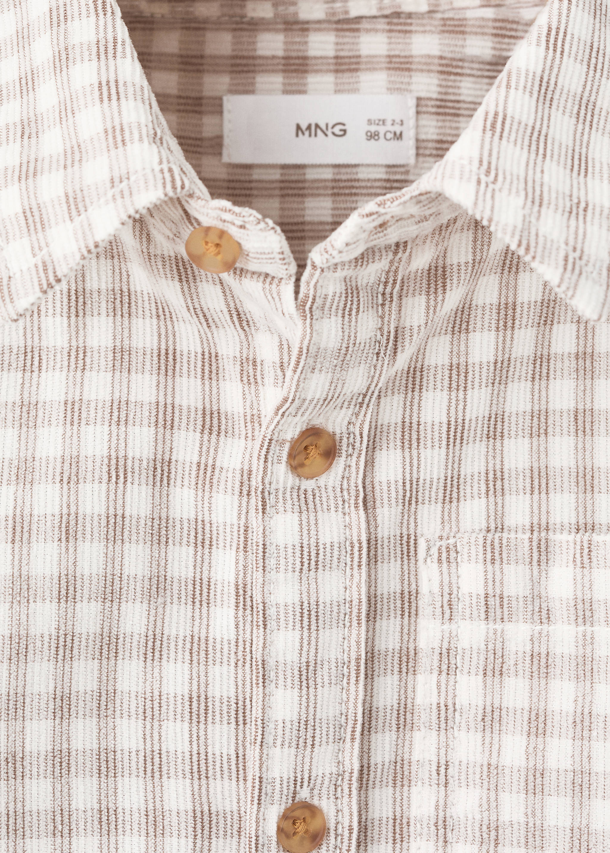Cotton checked shirt - Details of the article 8