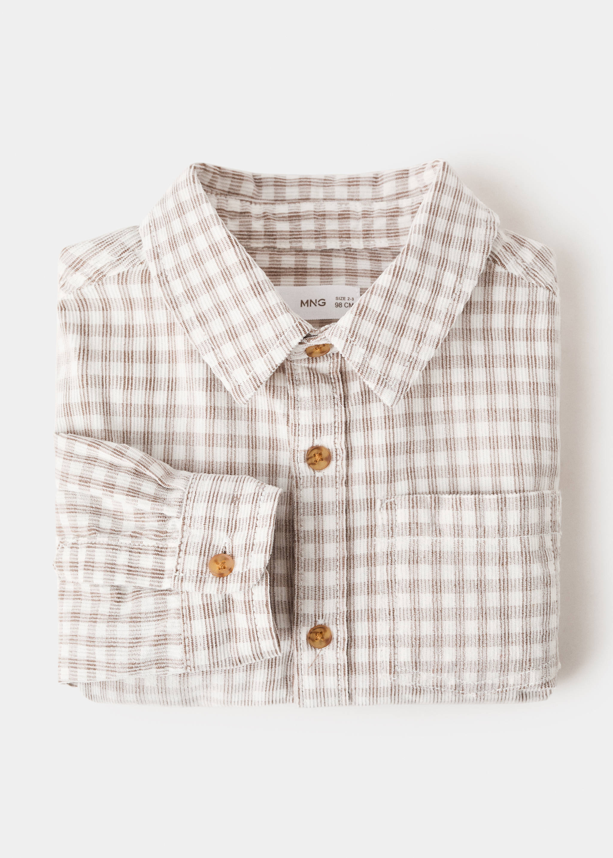 Cotton checked shirt - Details of the article 0