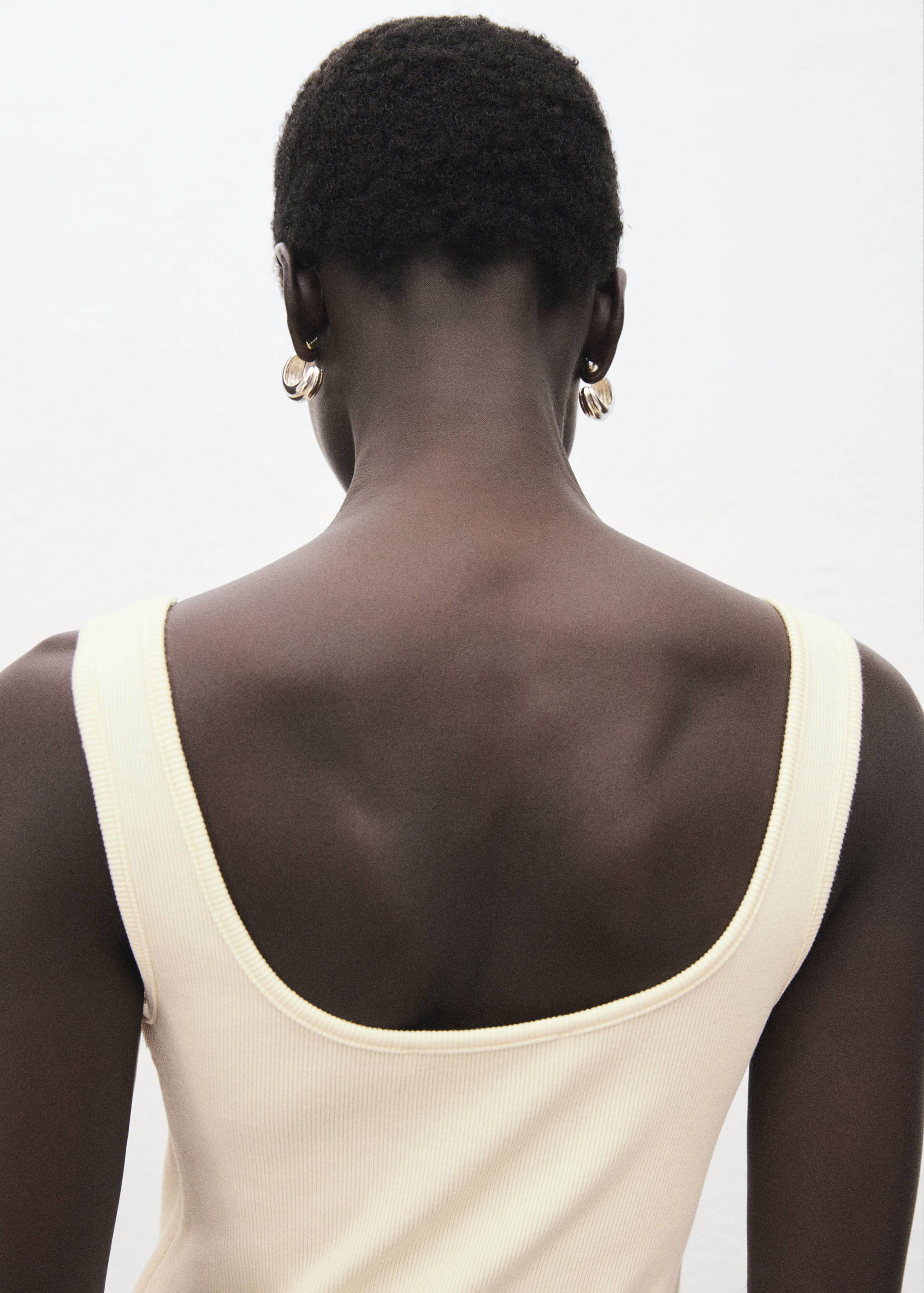 Floral-embroidered combined dress - Details of the article 2