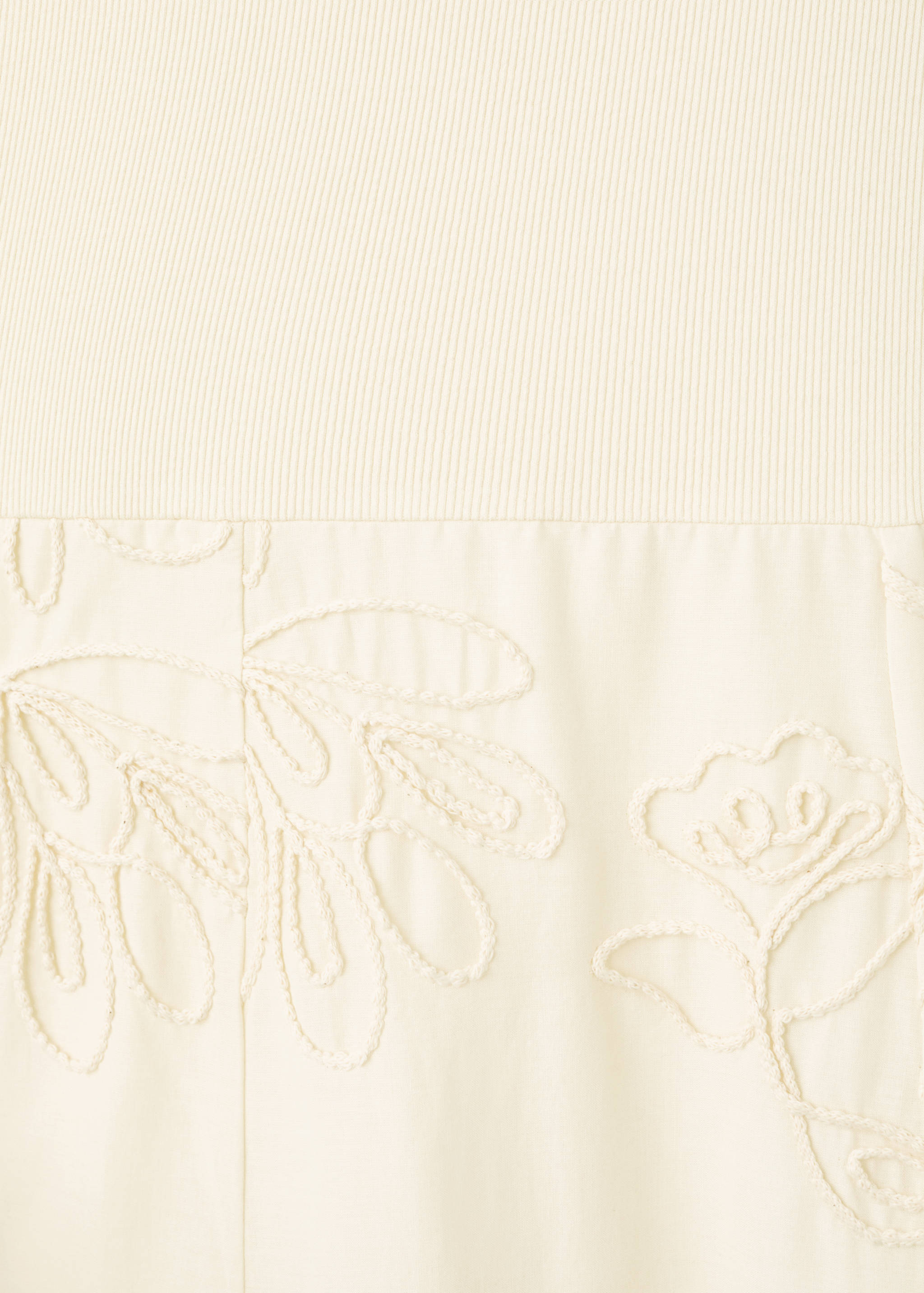 Floral-embroidered combined dress - Details of the article 8