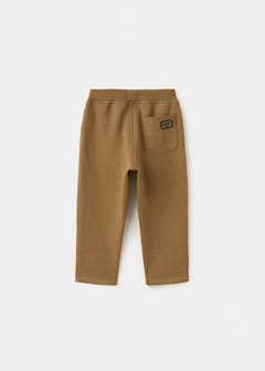 Cotton drawstring joggers — Caramel 3