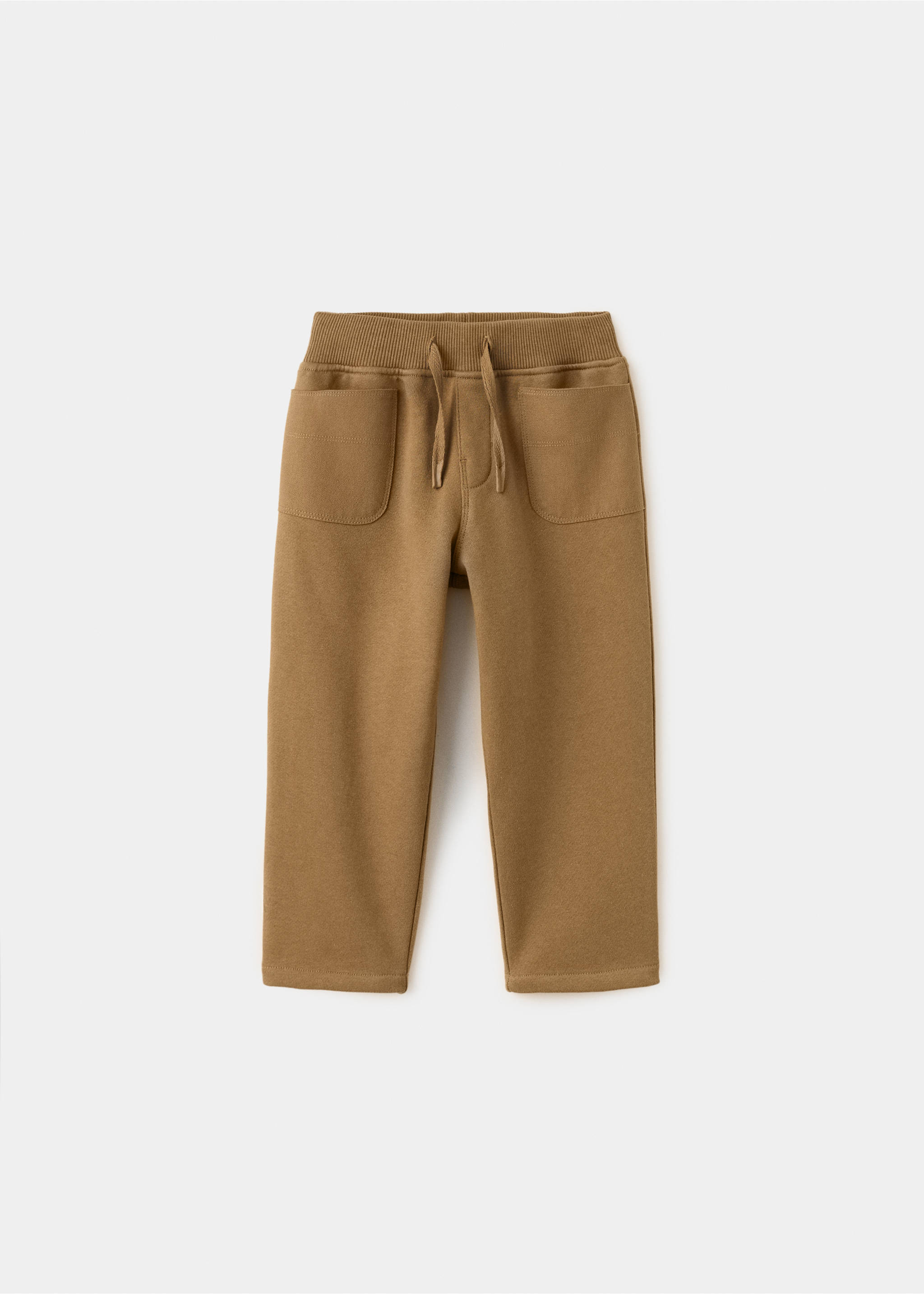 Cotton drawstring joggers - Article without model, Caramel. Ref: 17086729-00.