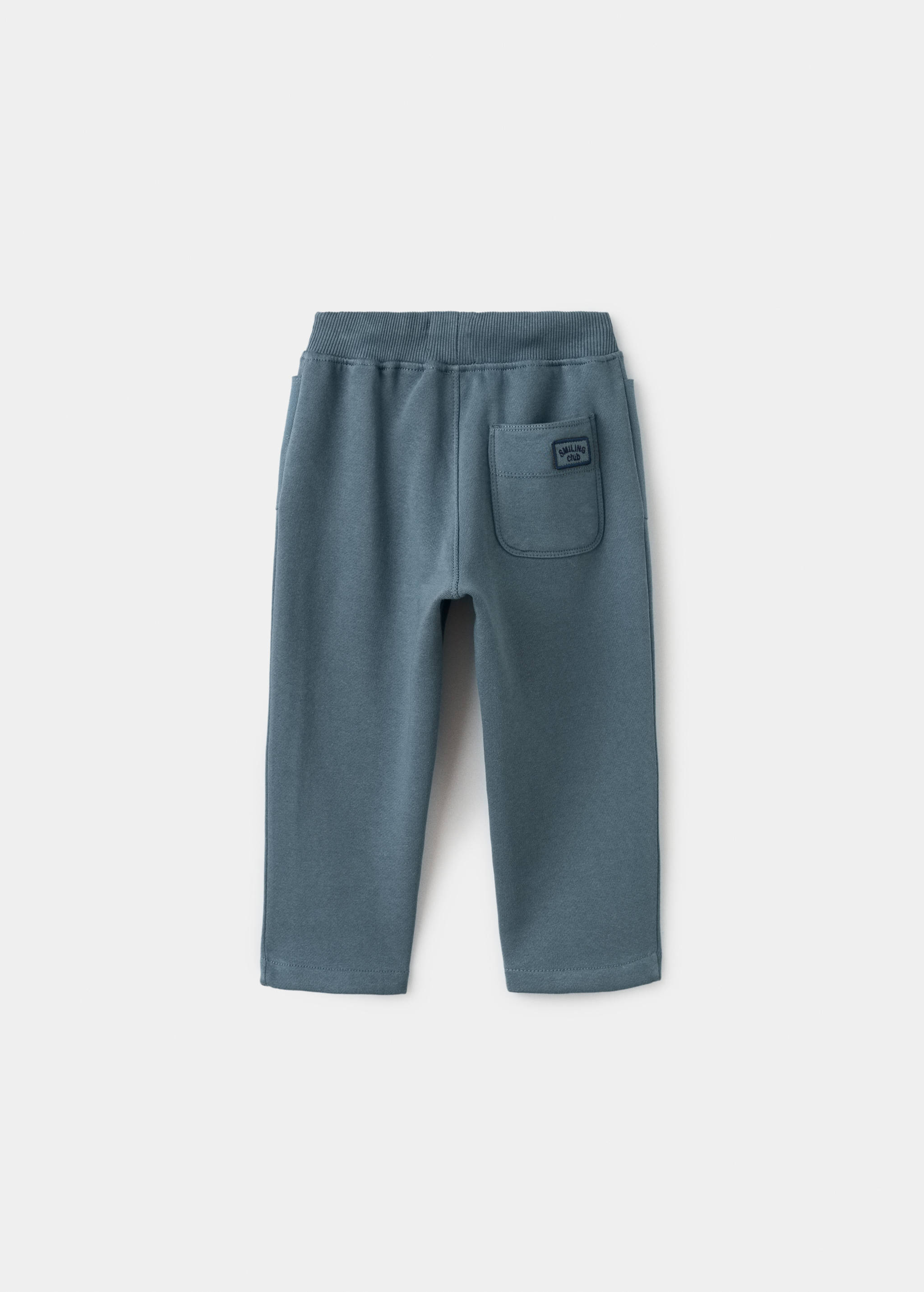 Cotton drawstring joggers - Reverse of the article