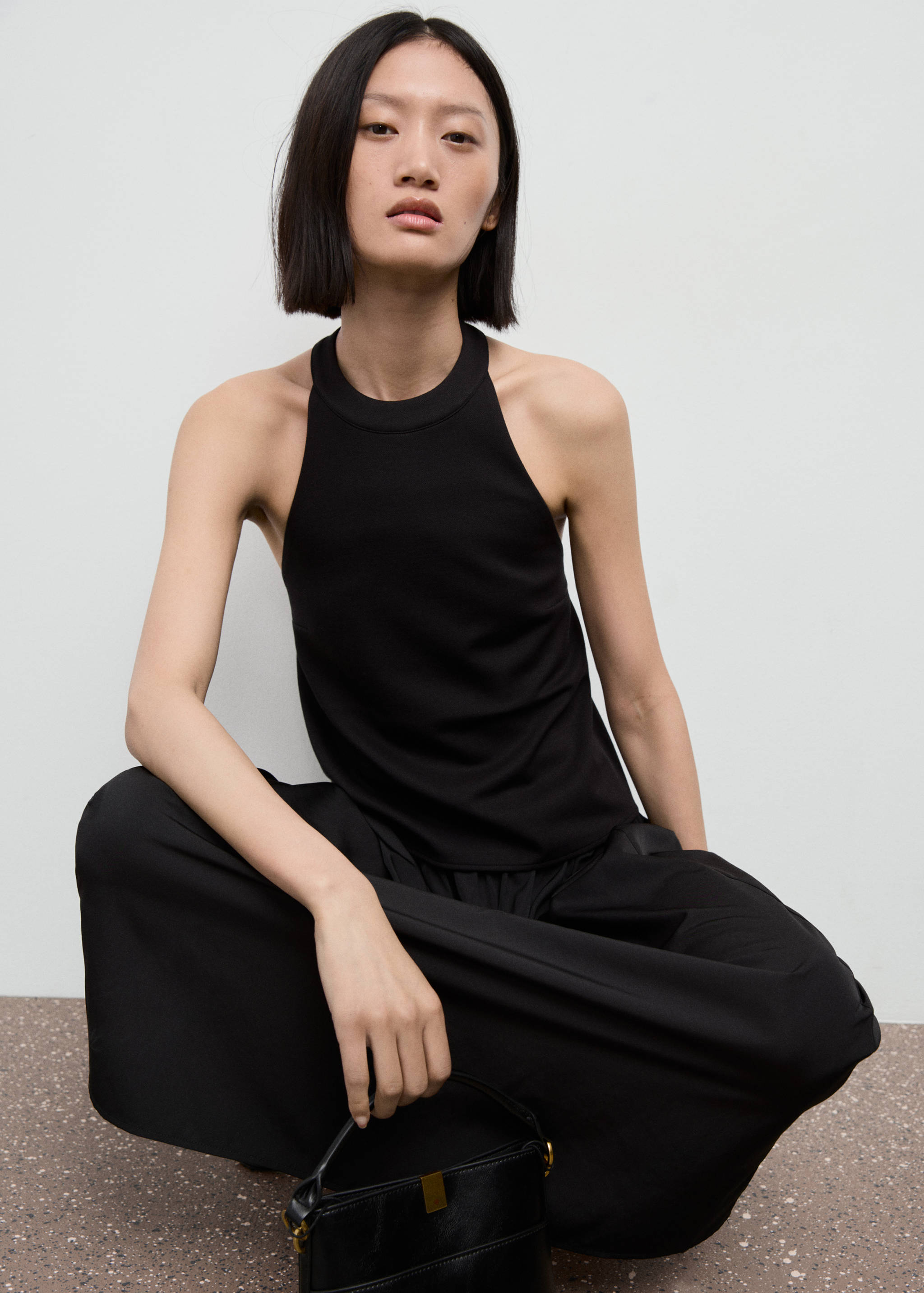 Gathered A-line skirt - Details of the article 1