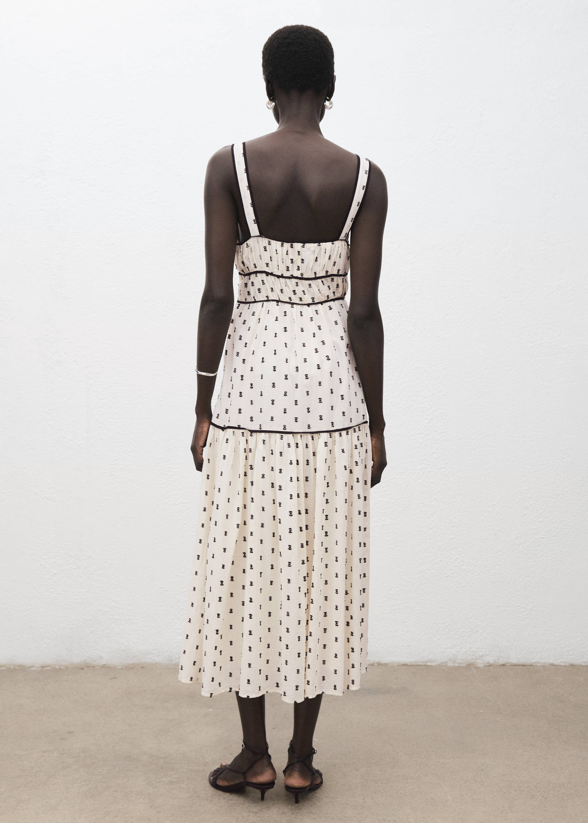 Plumeti midi dress - Reverse of the article