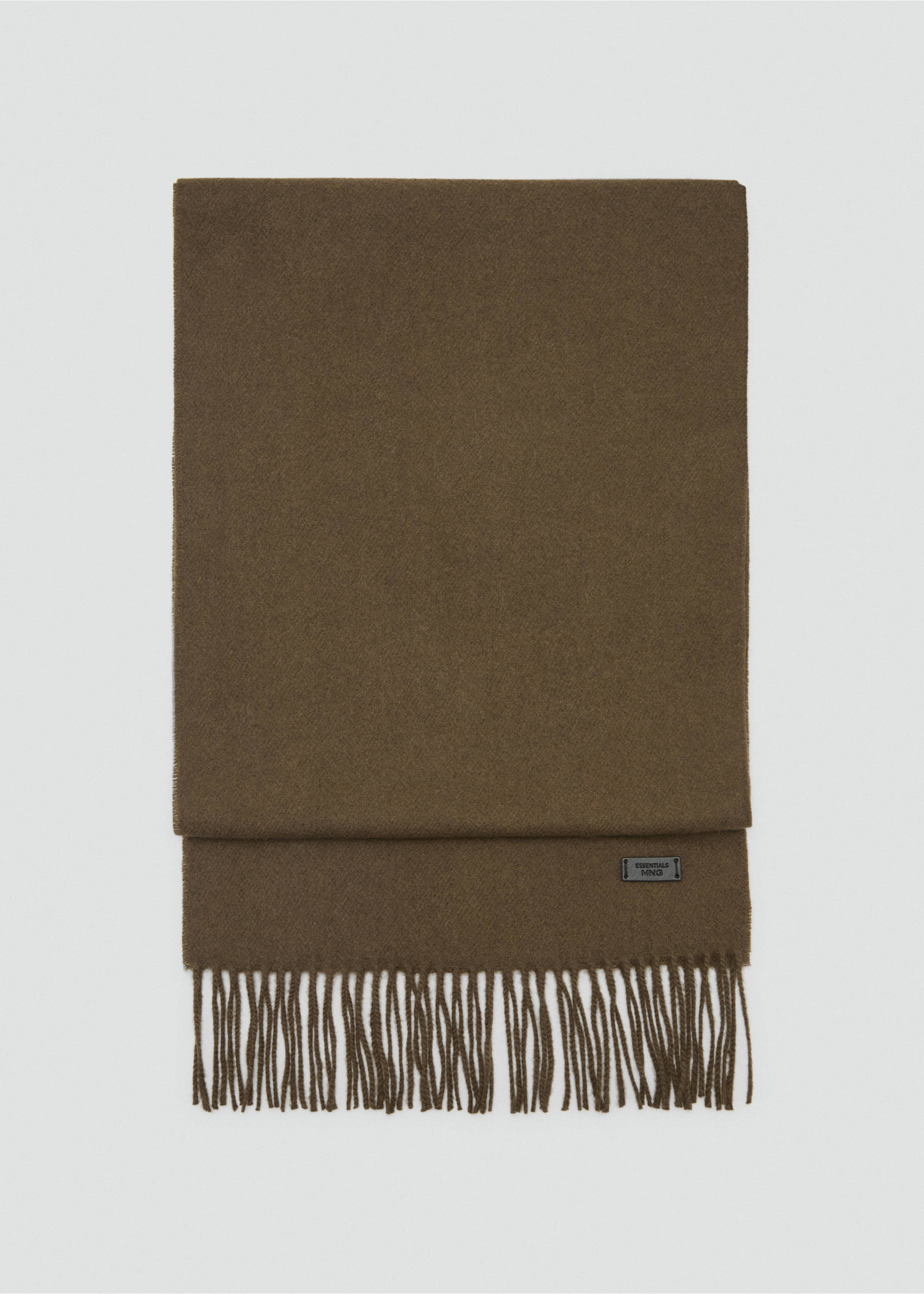 Bufanda lisa flecos - Artículo sin modelo, Khaki. Ref: 17086732-00.