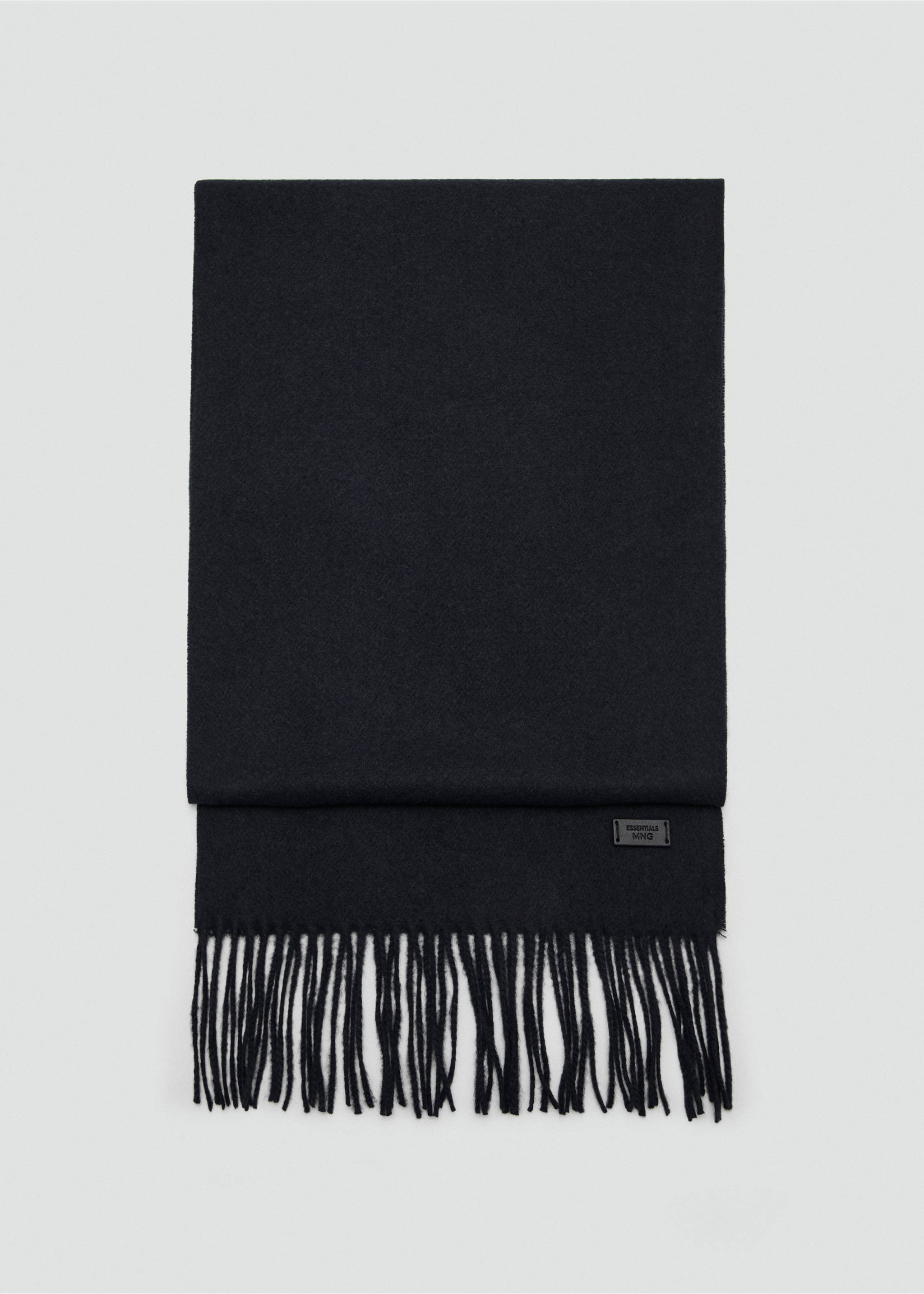 Bufanda lisa flecos - Artículo sin modelo, Azul marino. Ref: 17086732-00.