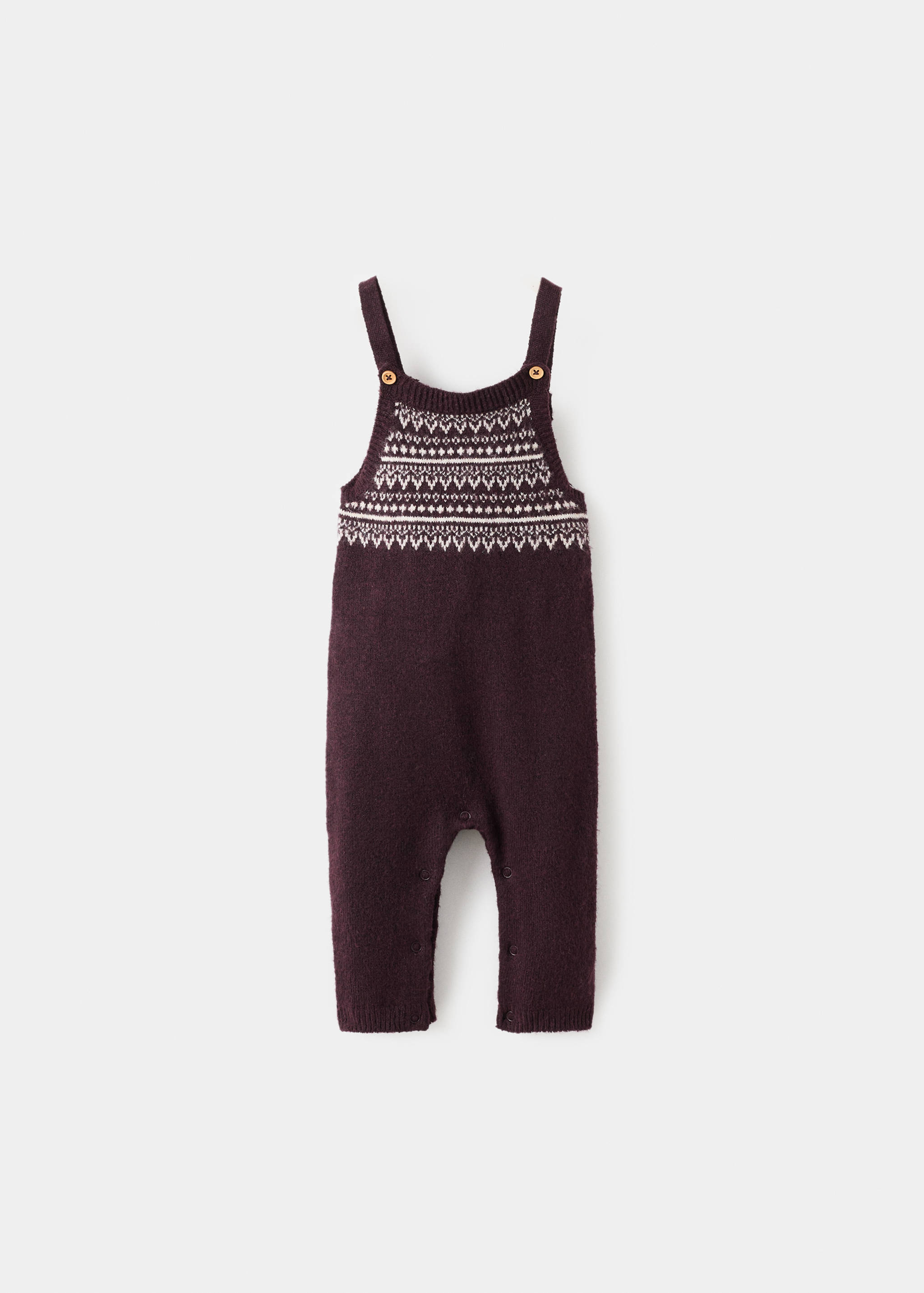 Jacquard knitted dungarees - Article without model