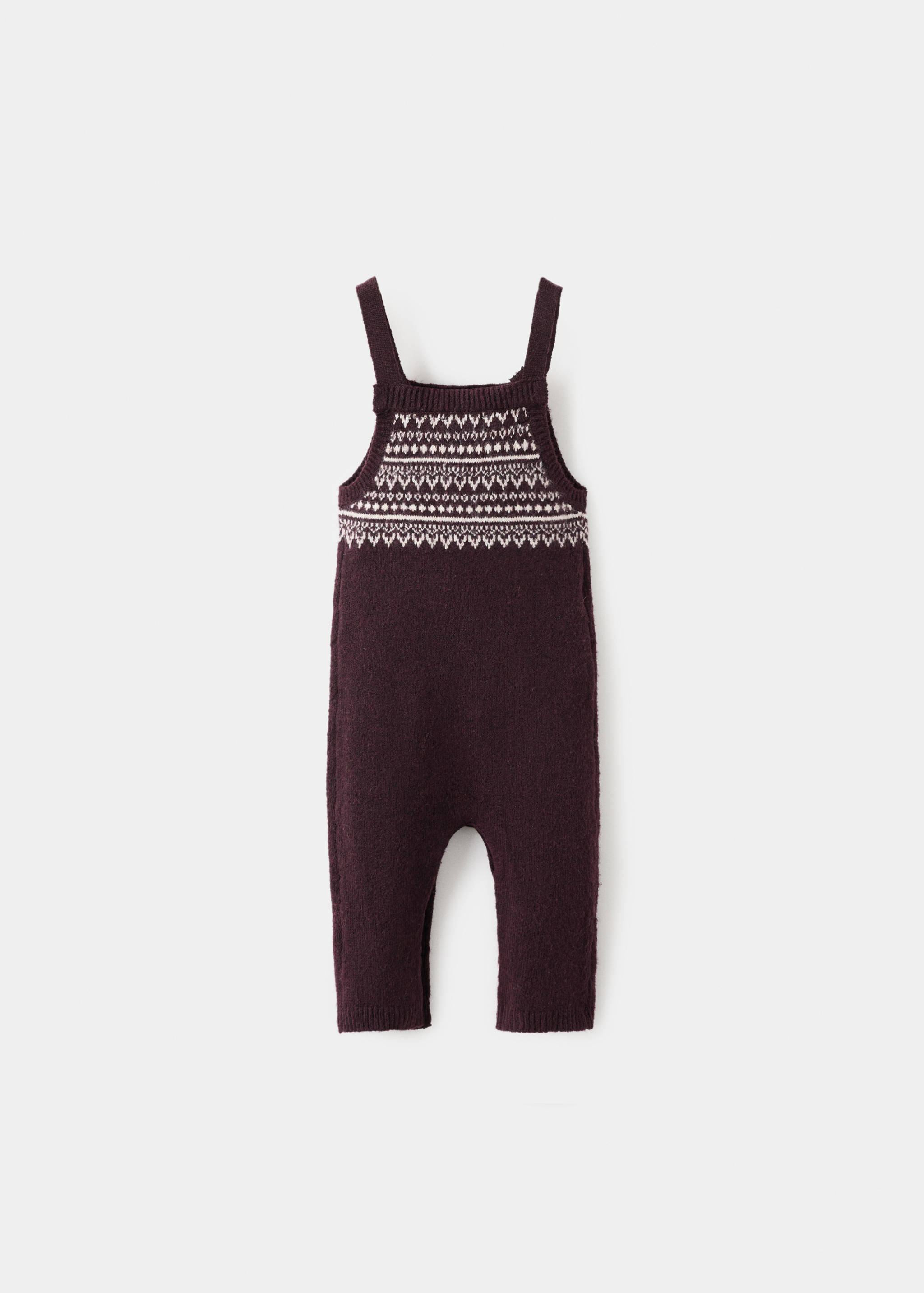 Jacquard knitted dungarees - Reverse of the article