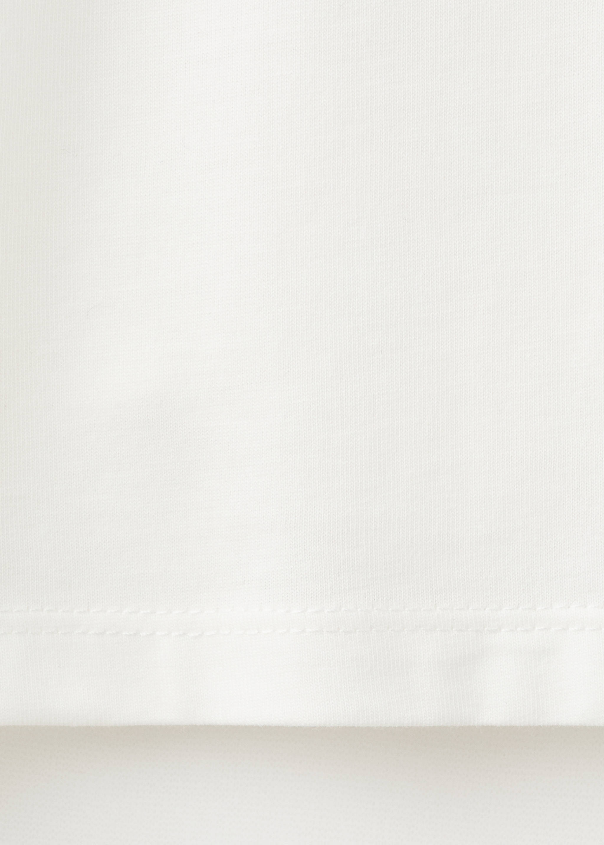 Floral-embroidered cotton t-shirt - Details of the article 0