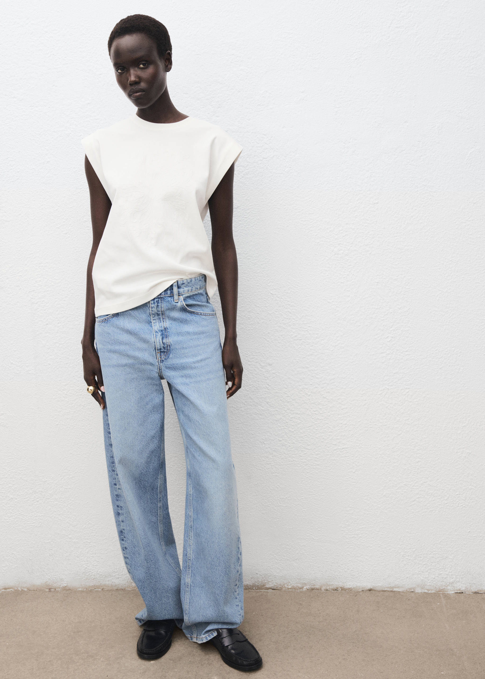 Cotton sleeveless t-shirt - General plane