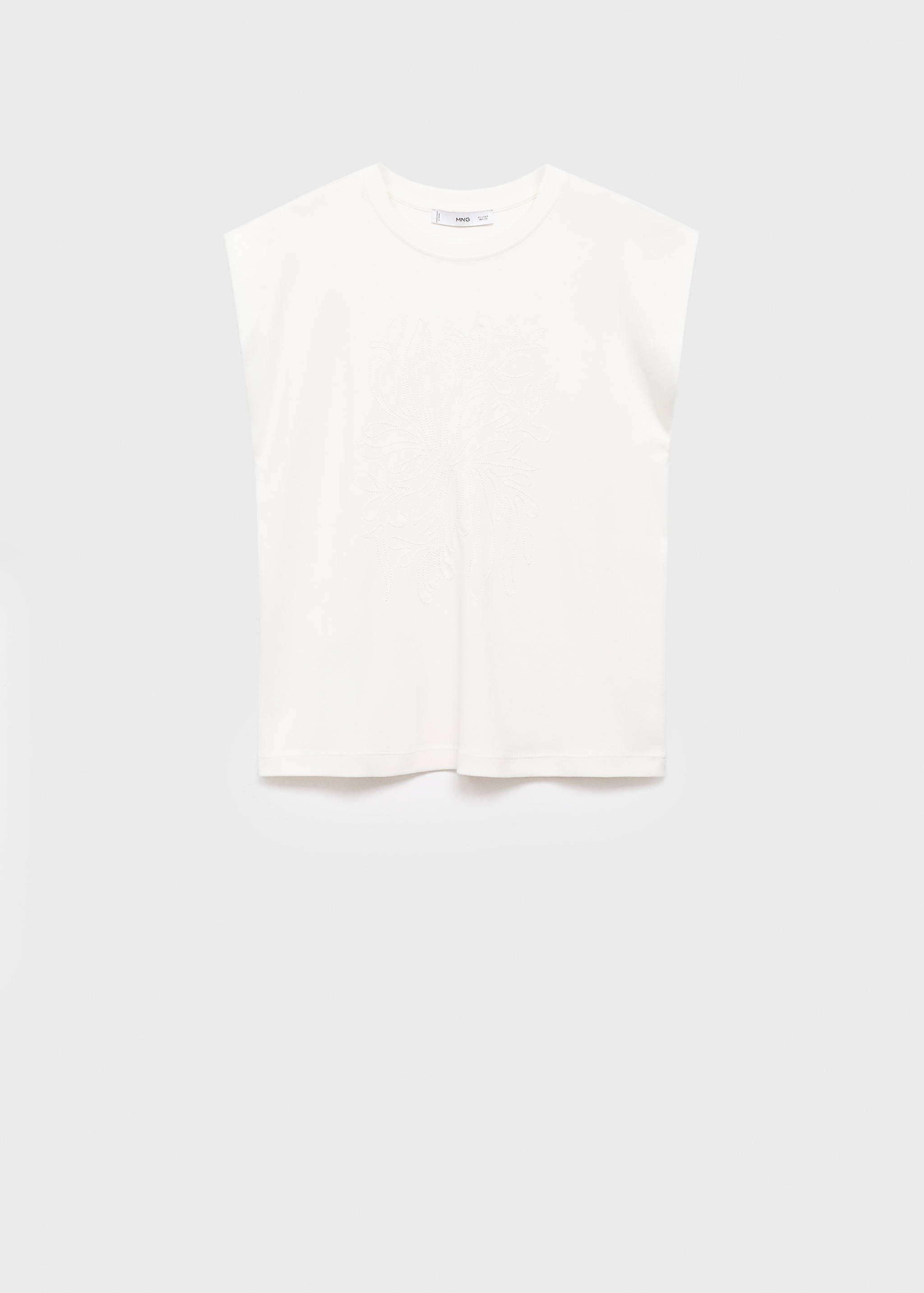 Cotton sleeveless t-shirt - Article without model
