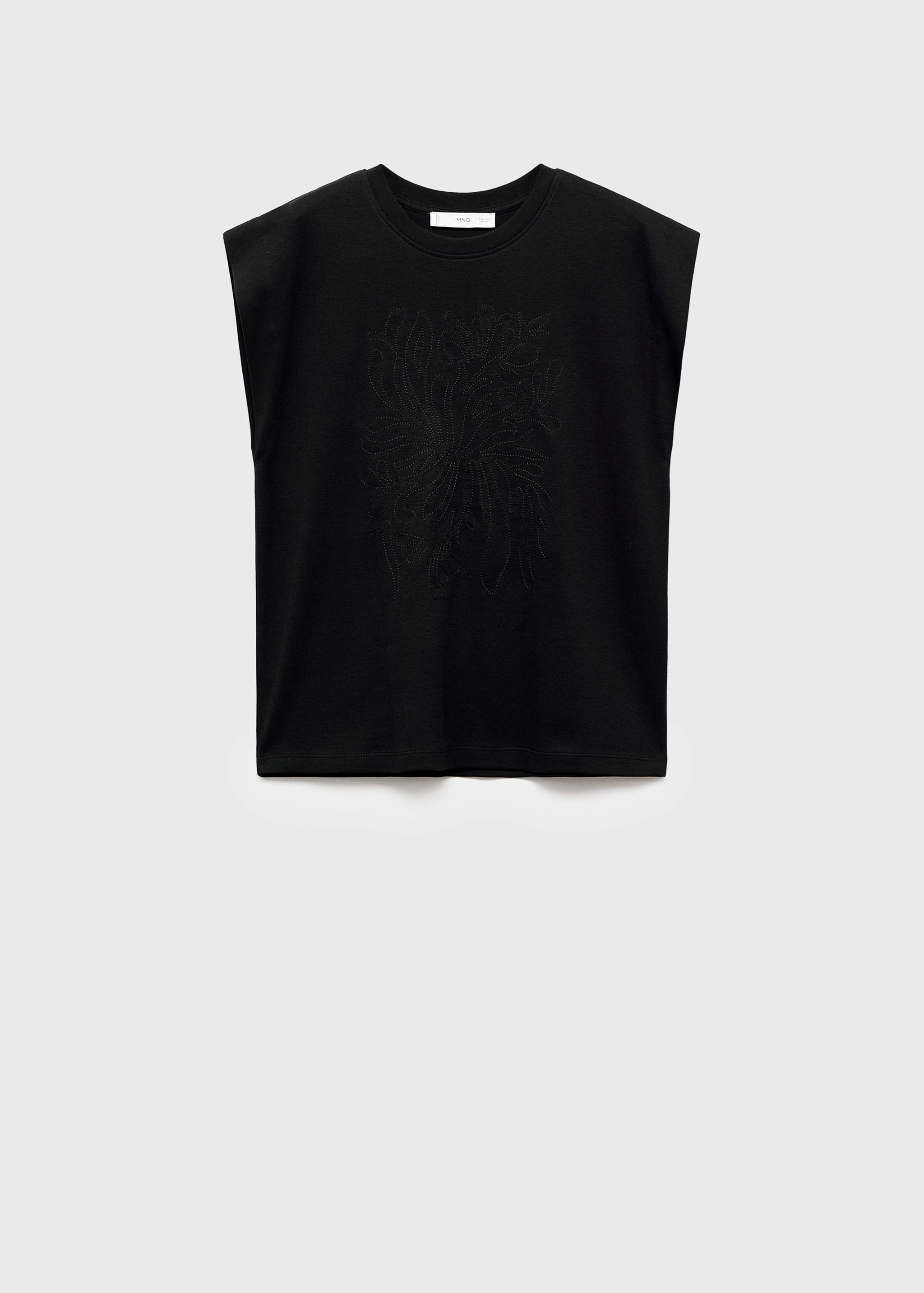 Cotton sleeveless t-shirt - Article without model