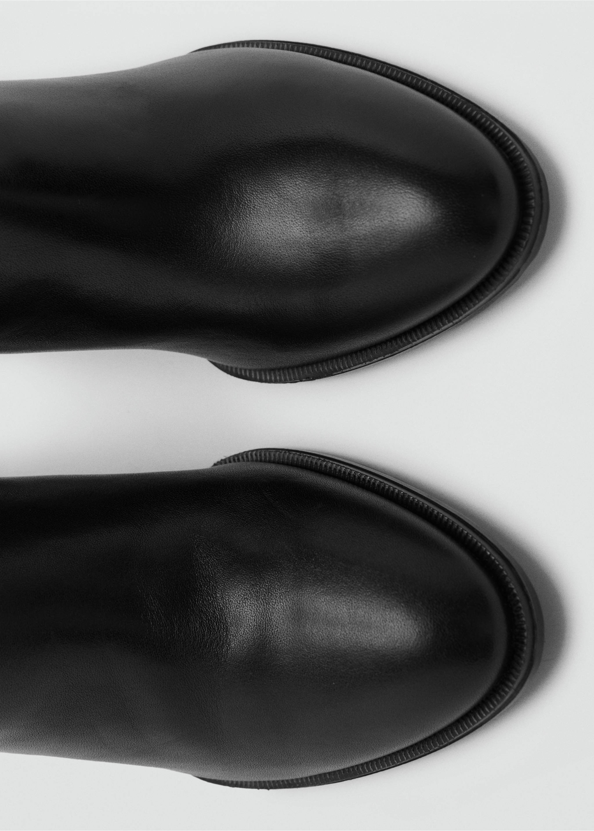 Bottes cuir talon bloc - Détail de l'article 2, Noir. Ref: 17086739-00.