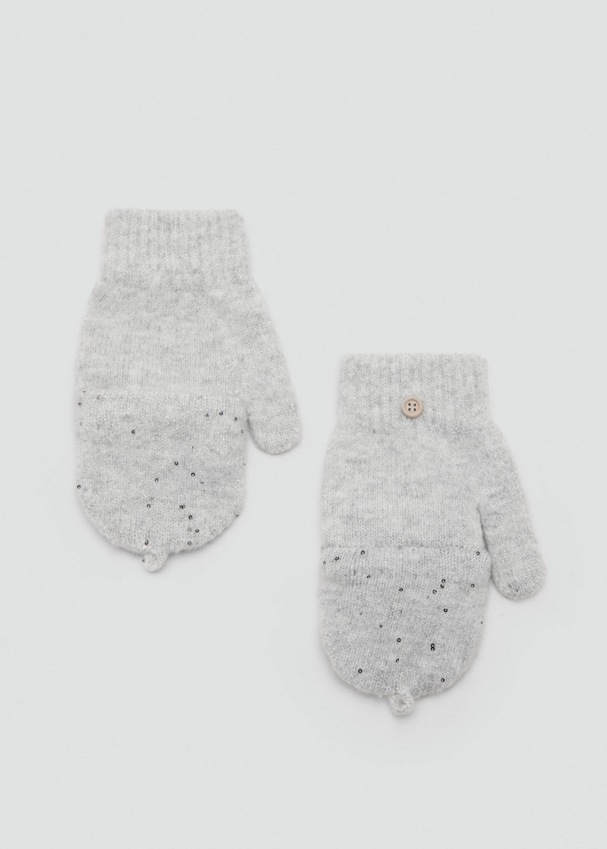 Sequin knitted gloves - Details of the article 1
