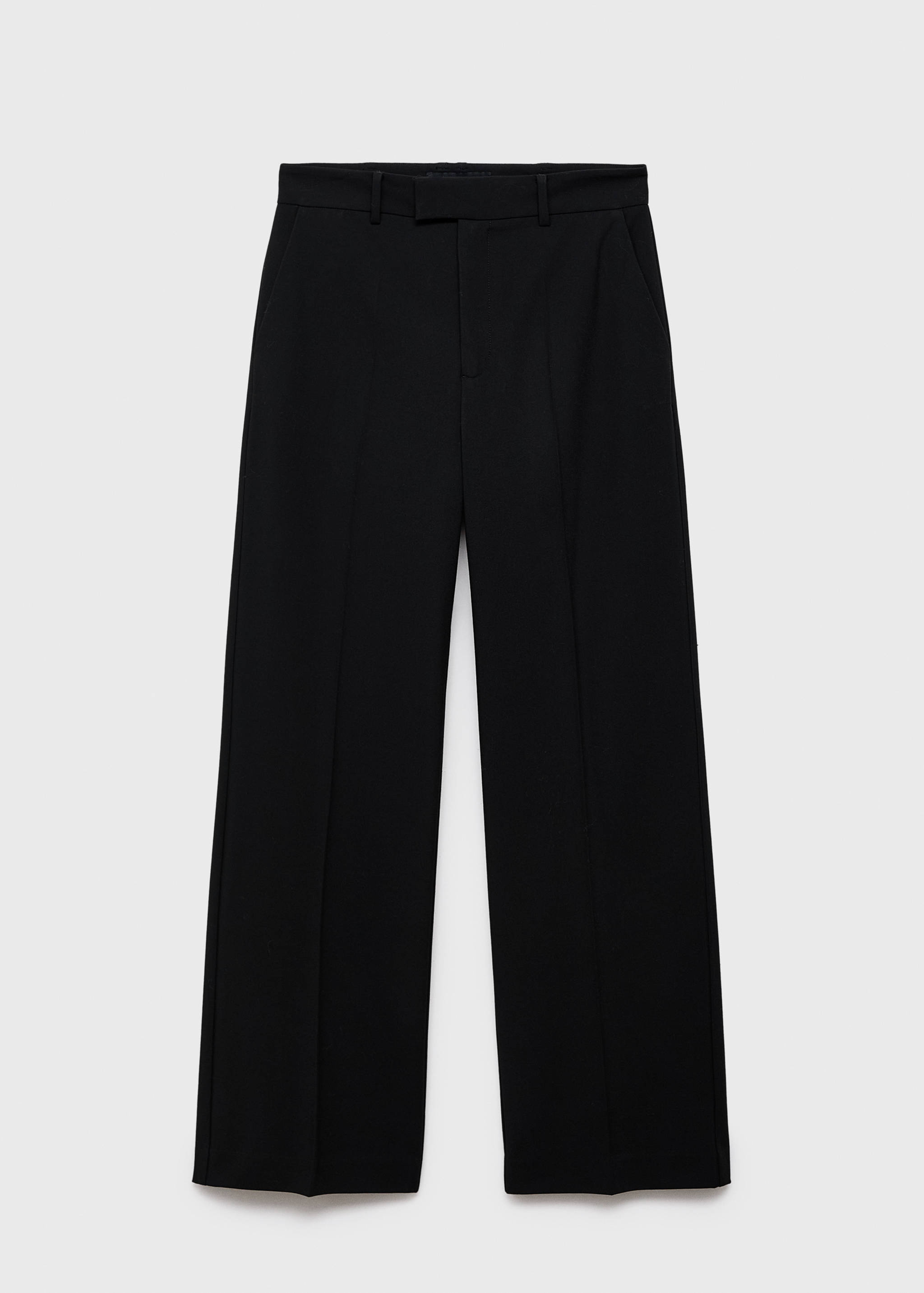 Mid-rise cropped straight-leg trousers - Article without model