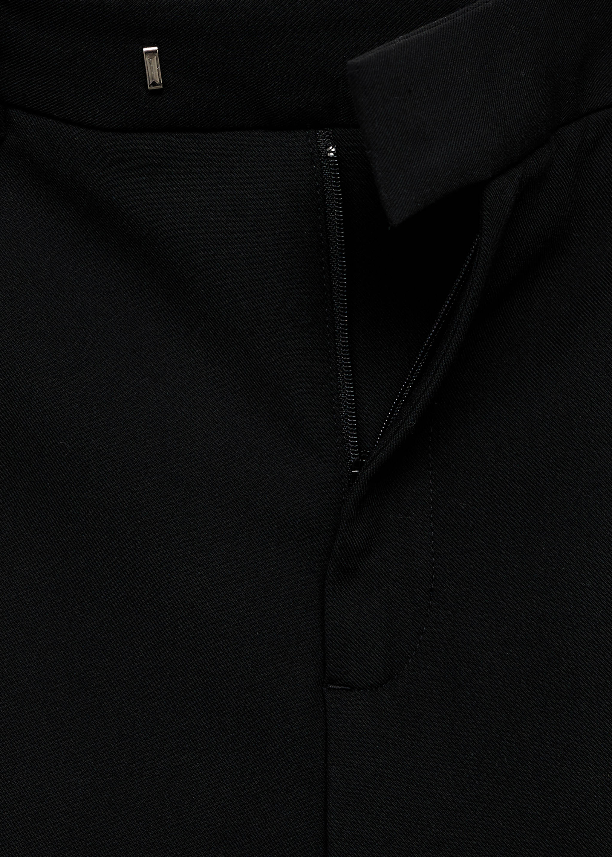 Mid-rise cropped straight-leg trousers - Details of the article 0