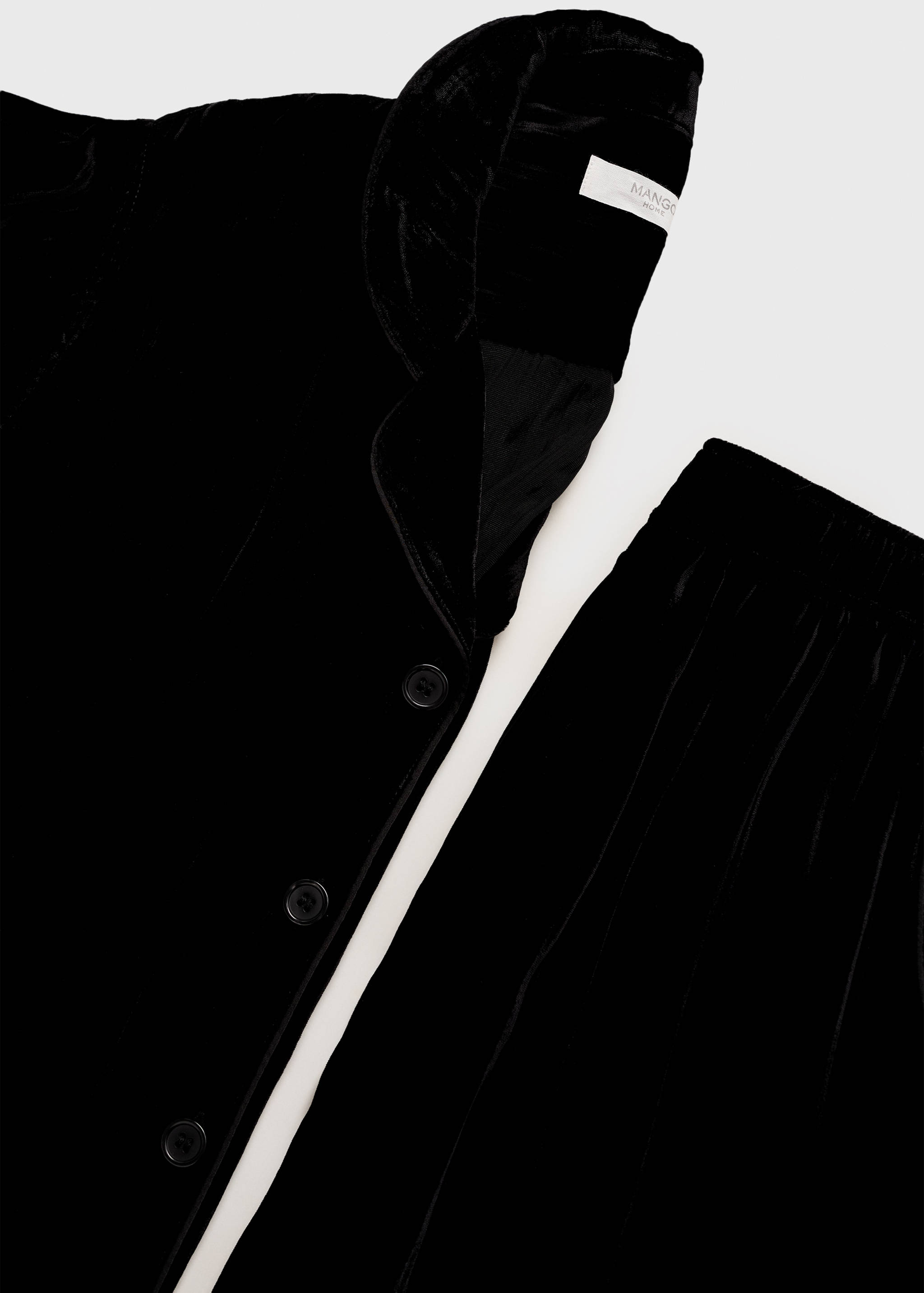 Camisa de veludo sedoso - Pormenor do artigo 0