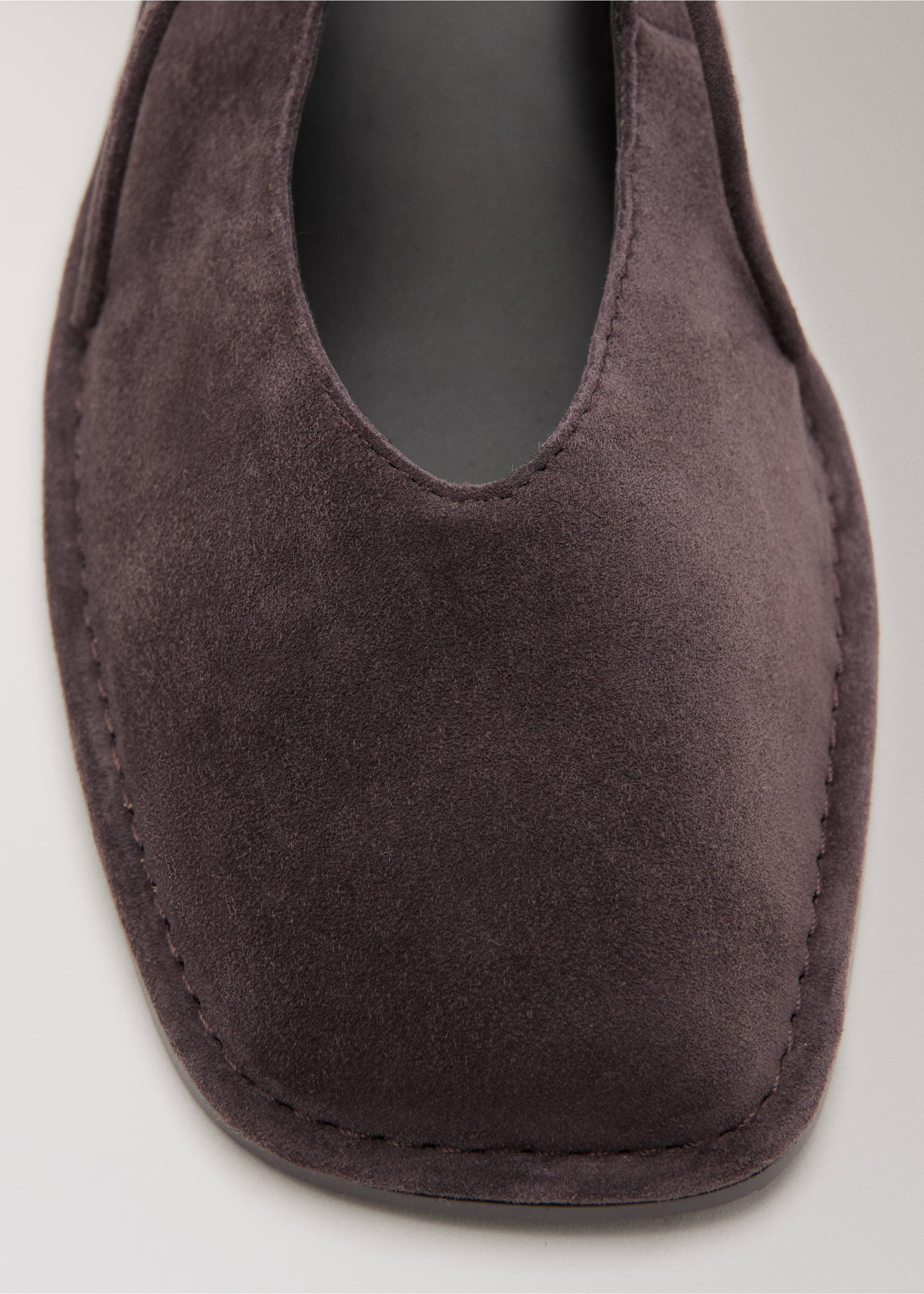 Ballerines cuir cordon - Détail de l'article 2, Chocolat. Ref: 17087134-00.