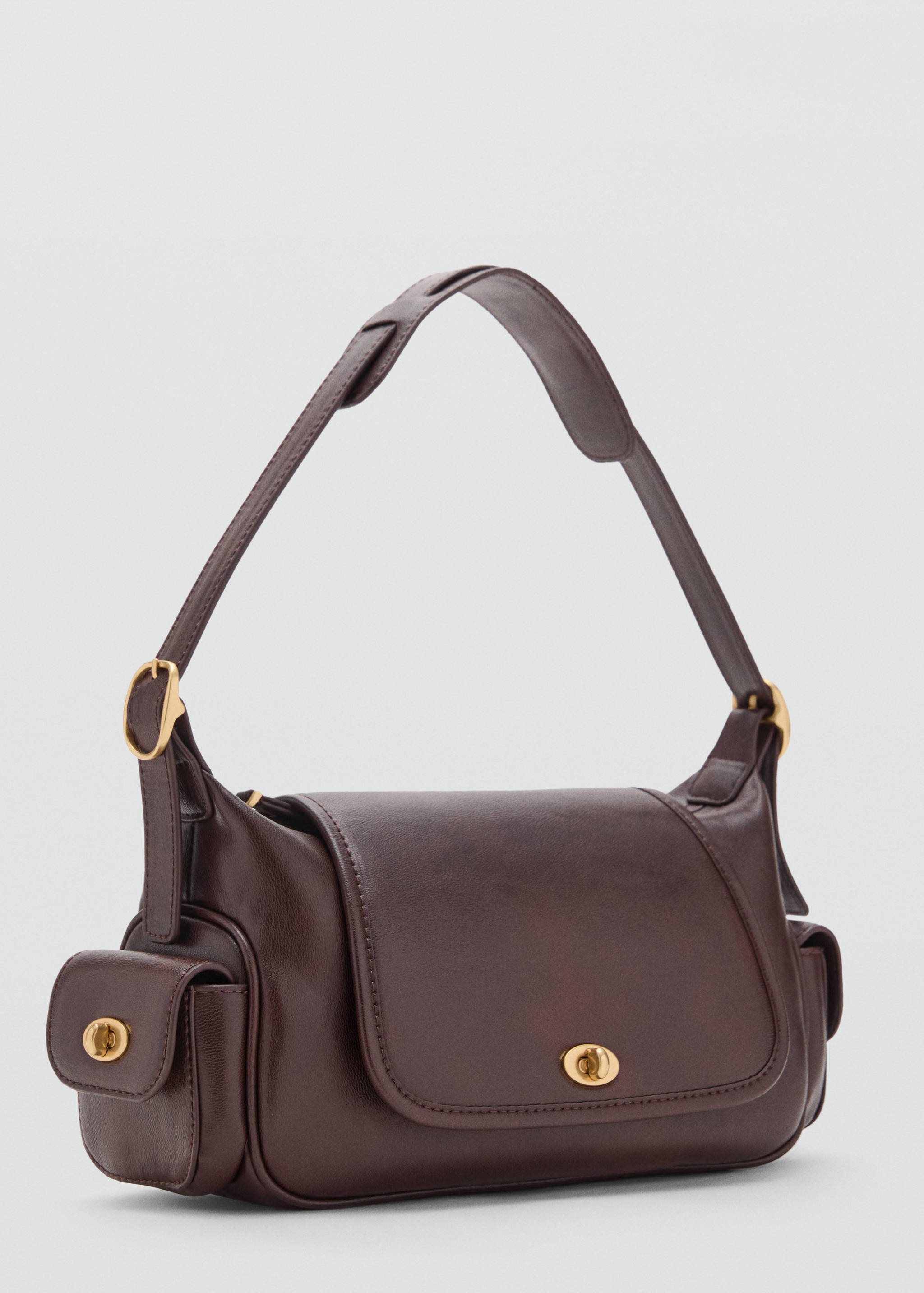 Shoulder bag with pockets - Medium plane