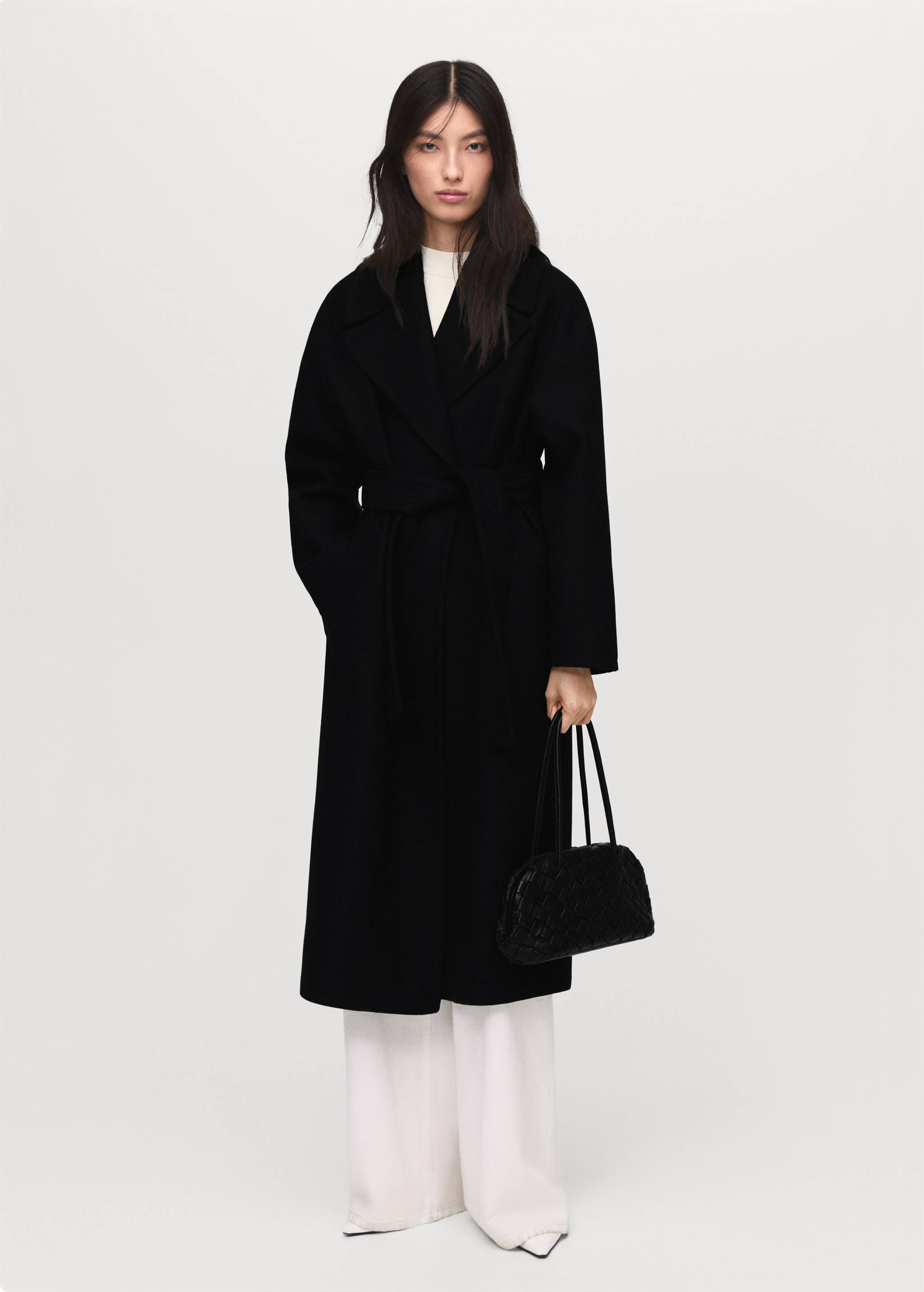 Manteco wool coat with belt - General plane