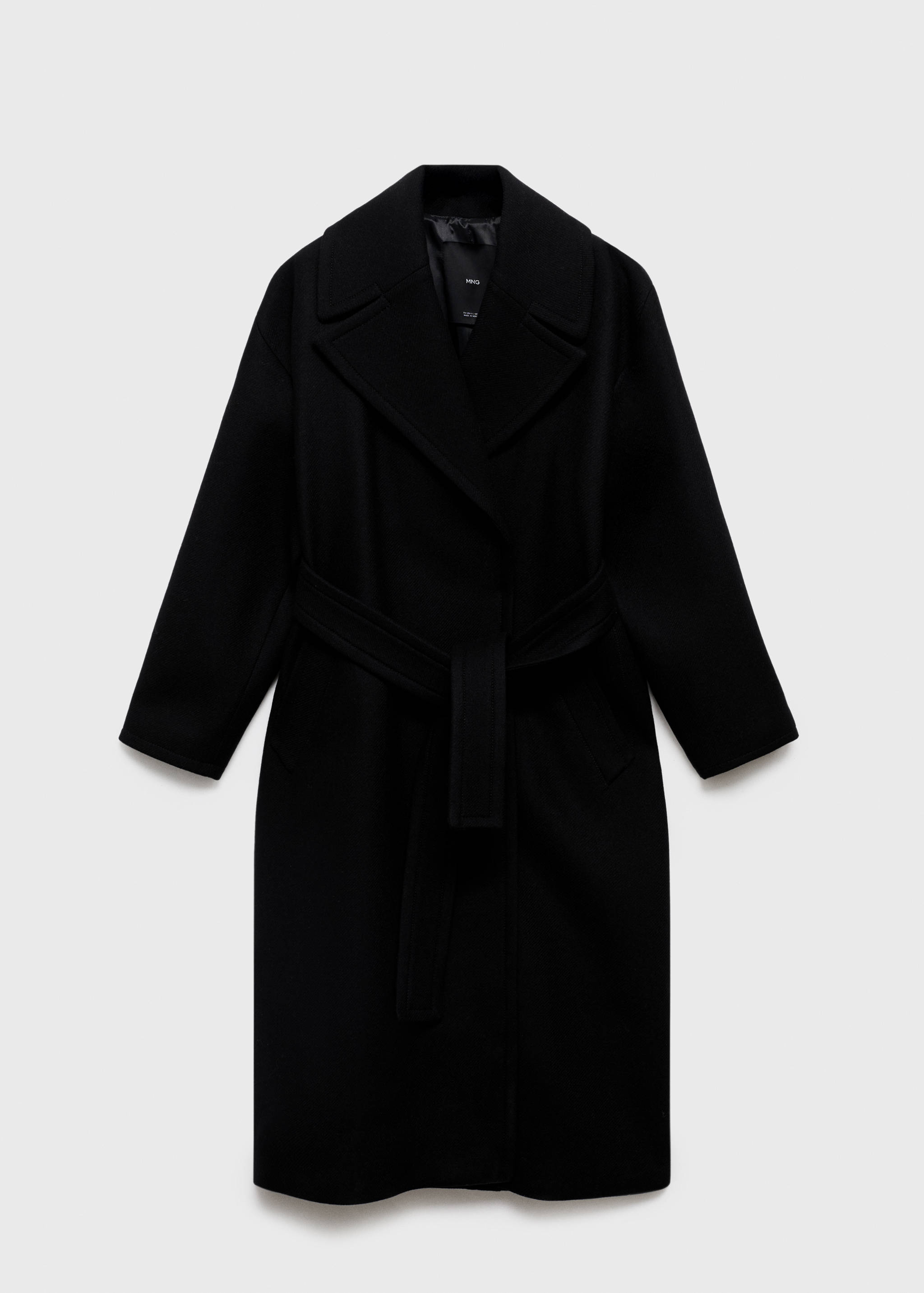 Manteco wool coat with belt - Article without model