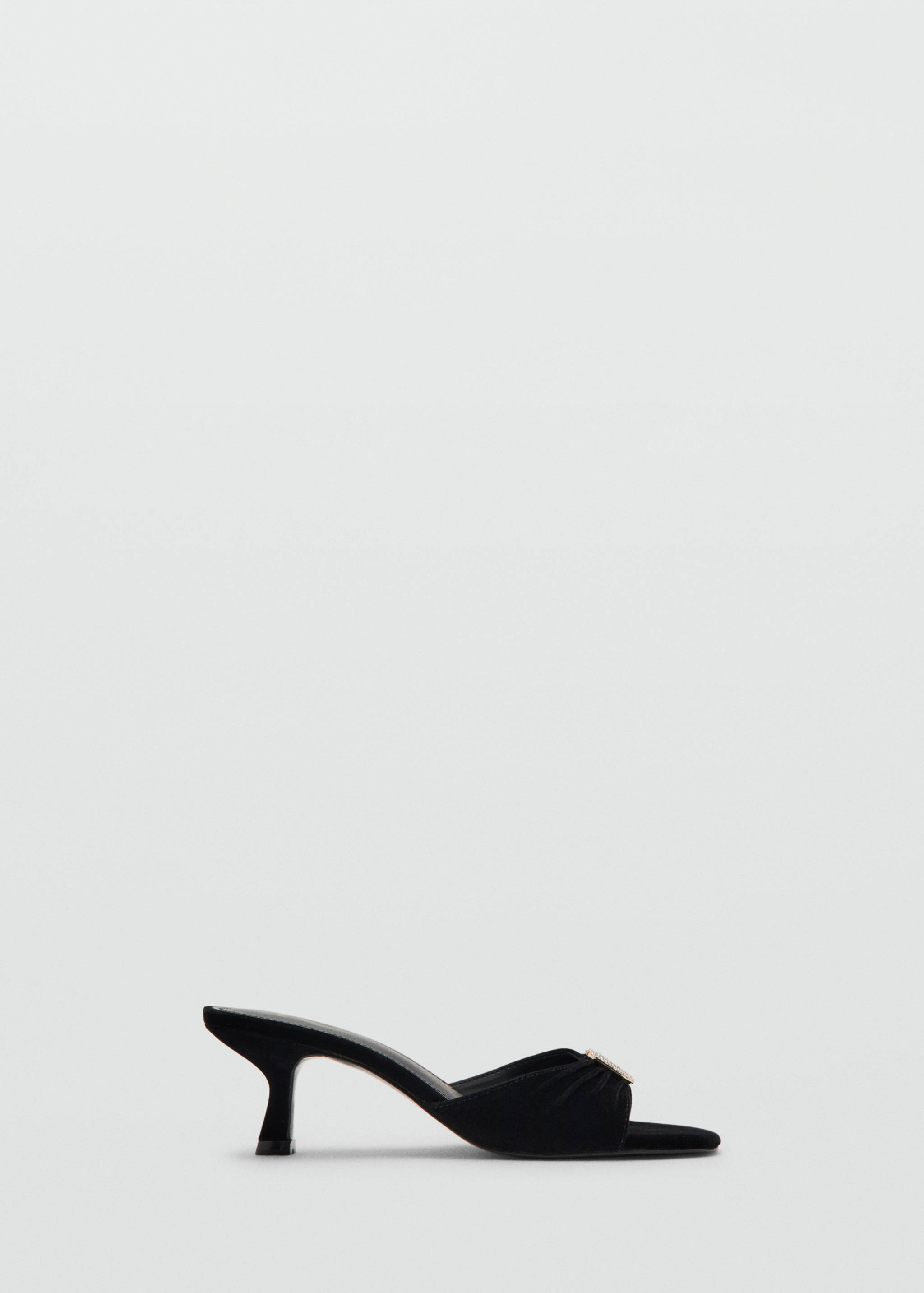Velvet sandals with jewel embellishment - Article without model